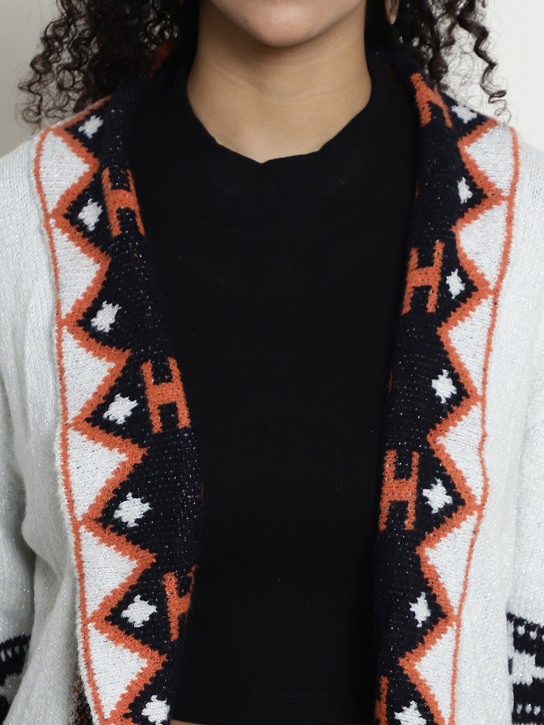 Women Printed Open Shrug