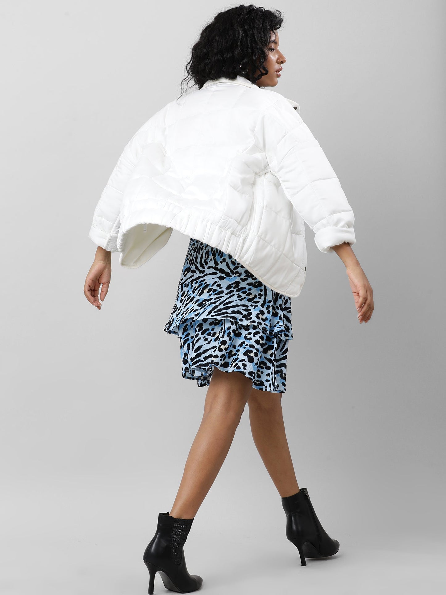Women White Oversize Jacket