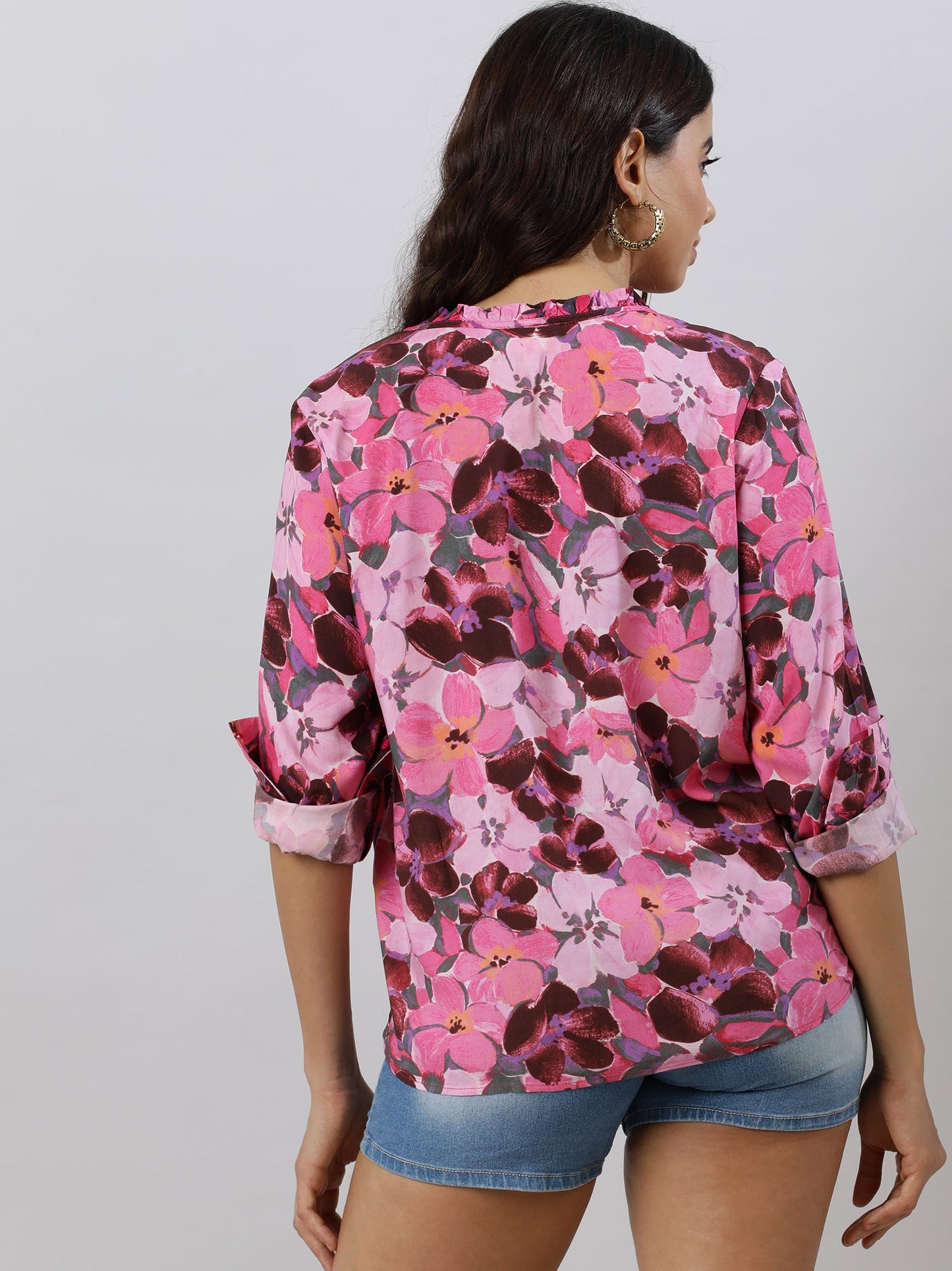 Blossom Elegance Printed Shirt