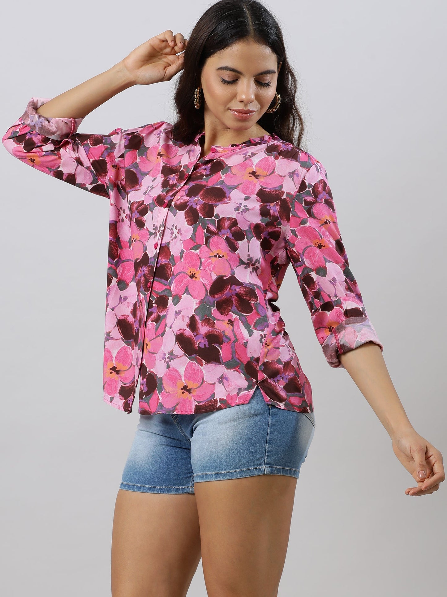 Blossom Elegance Printed Shirt