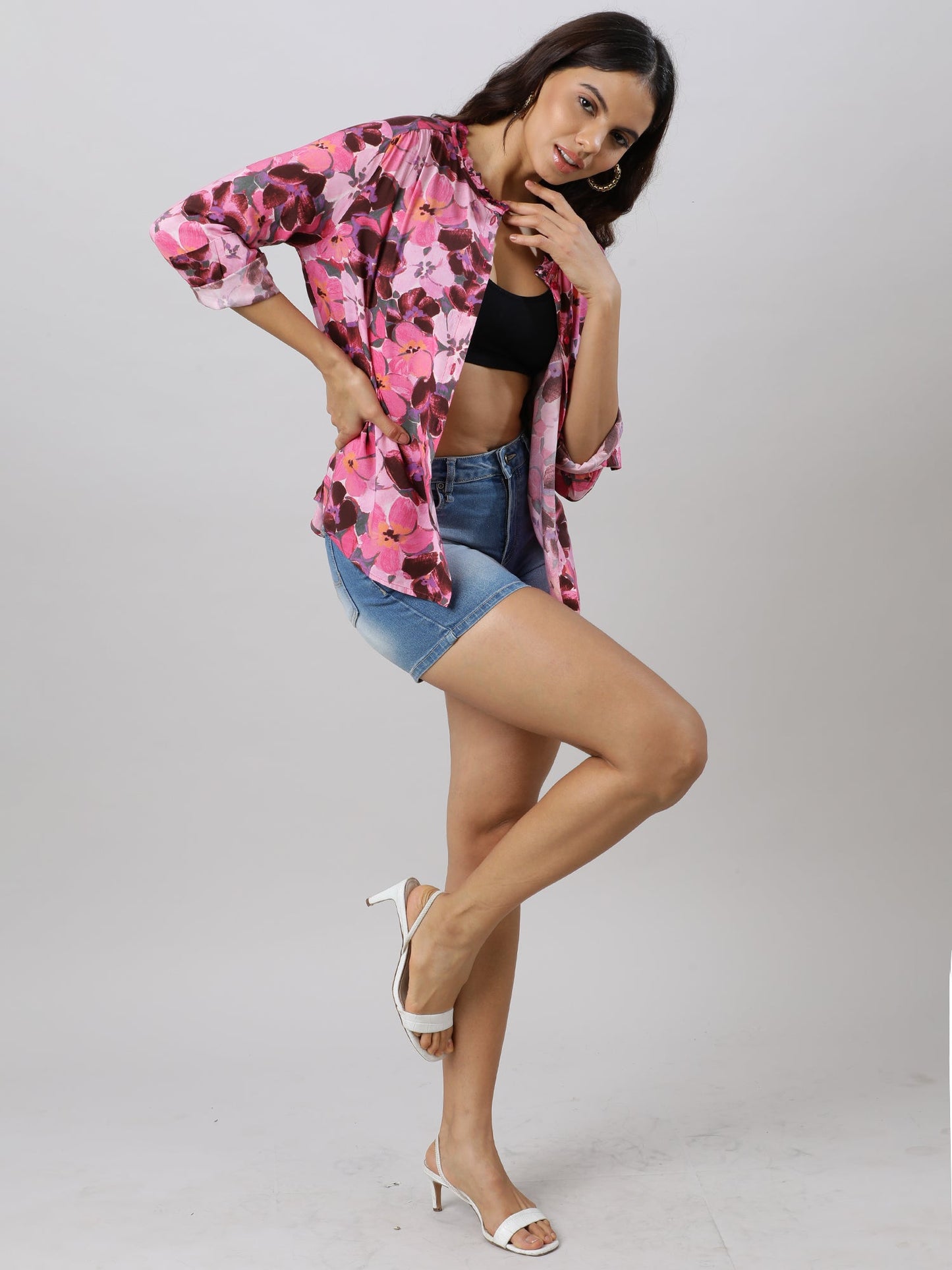Blossom Elegance Printed Shirt