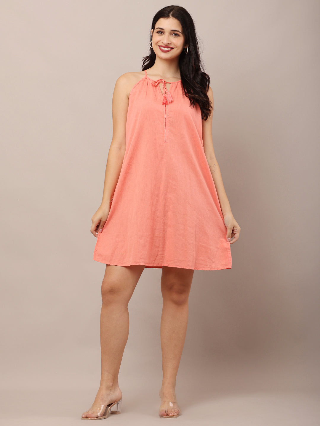 Women Pink A-Line Dress