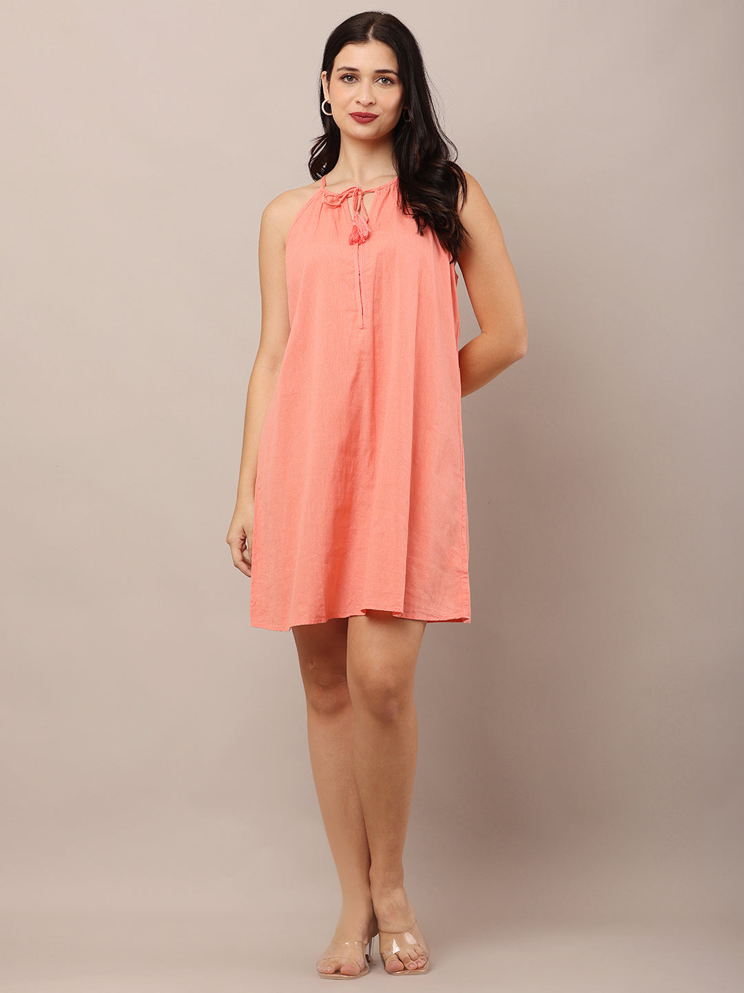 Women Pink A-Line Dress