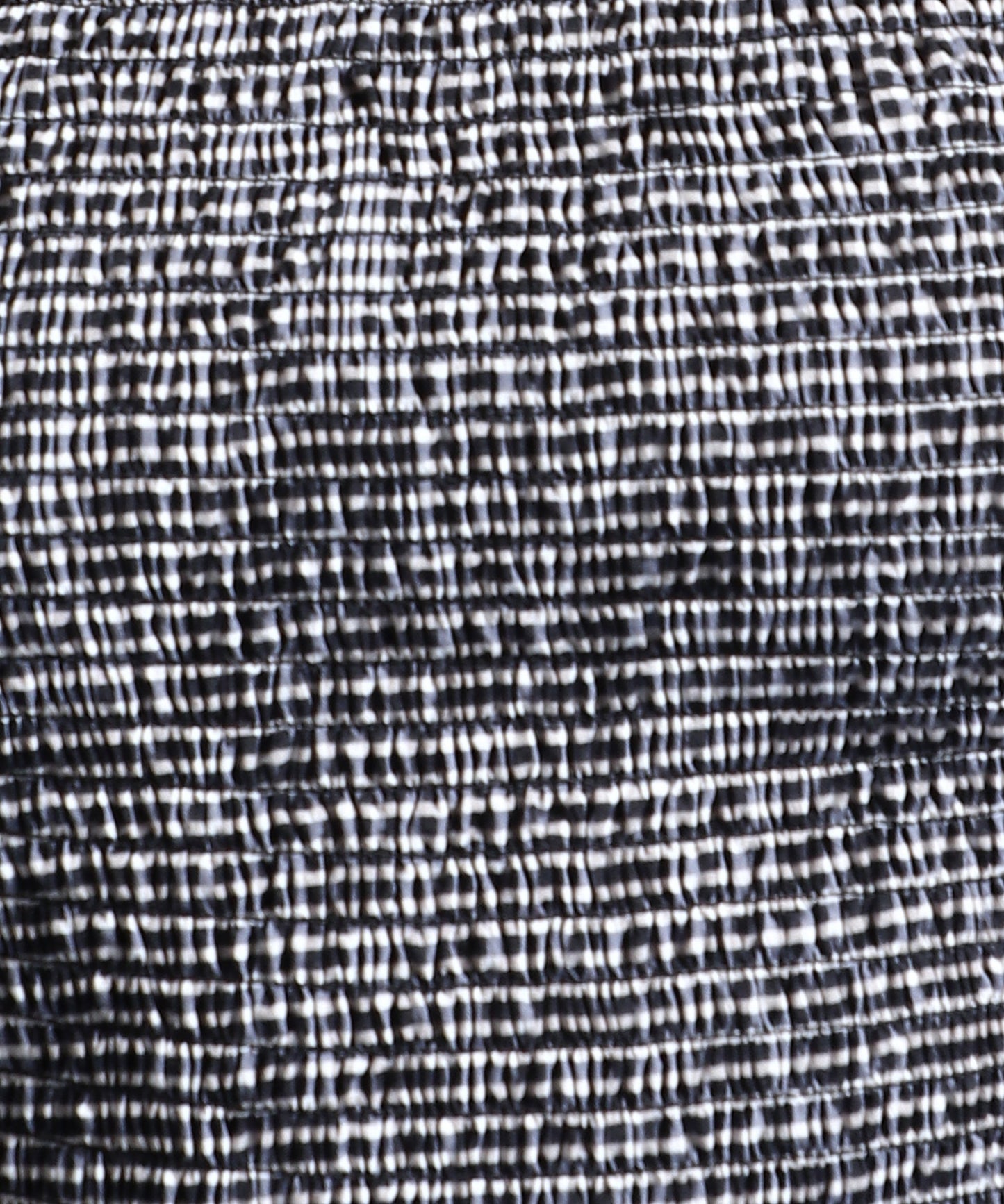 Black Knee Length Checked Dress