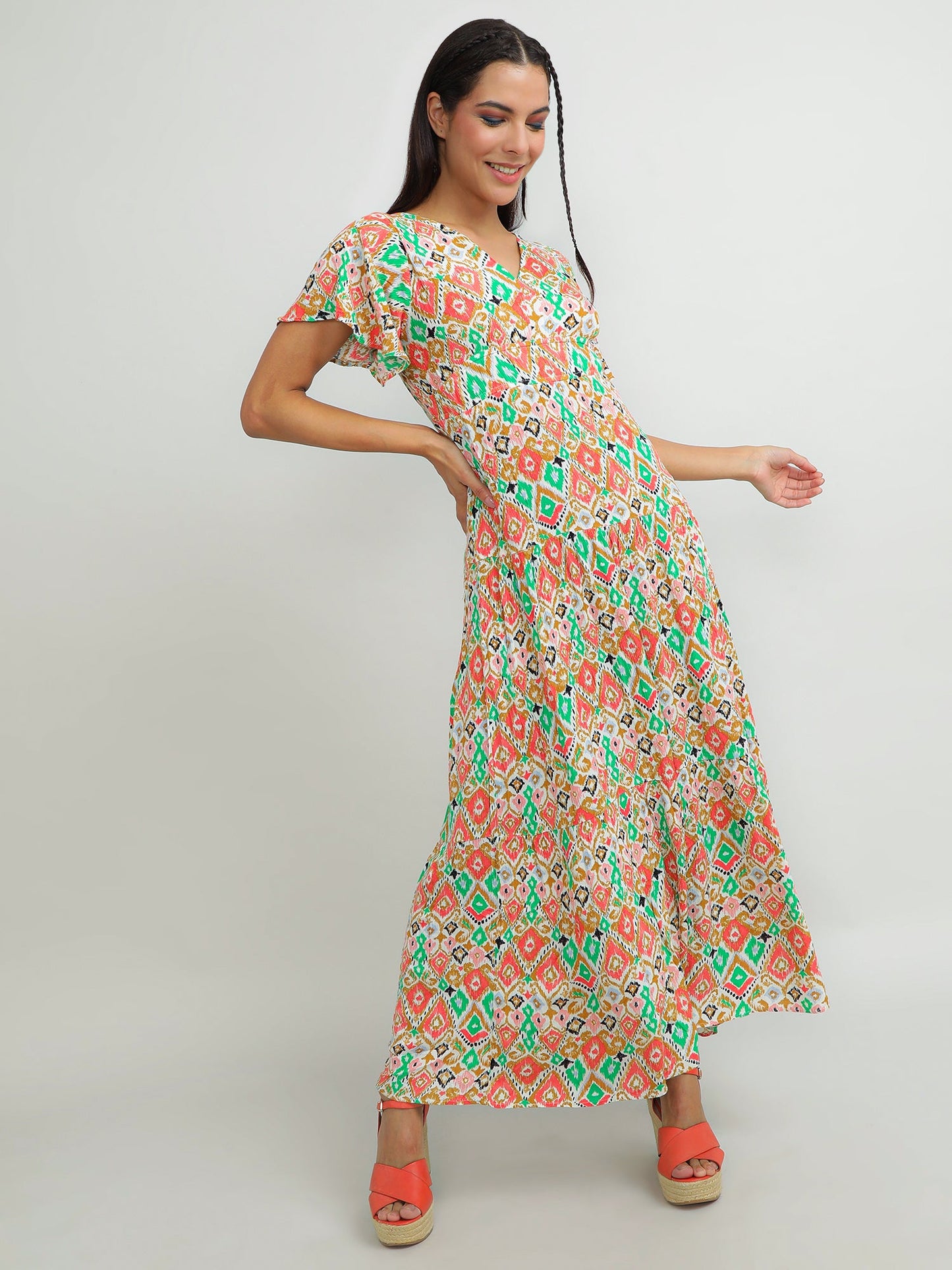 Women Viscose Vibrant Dress
