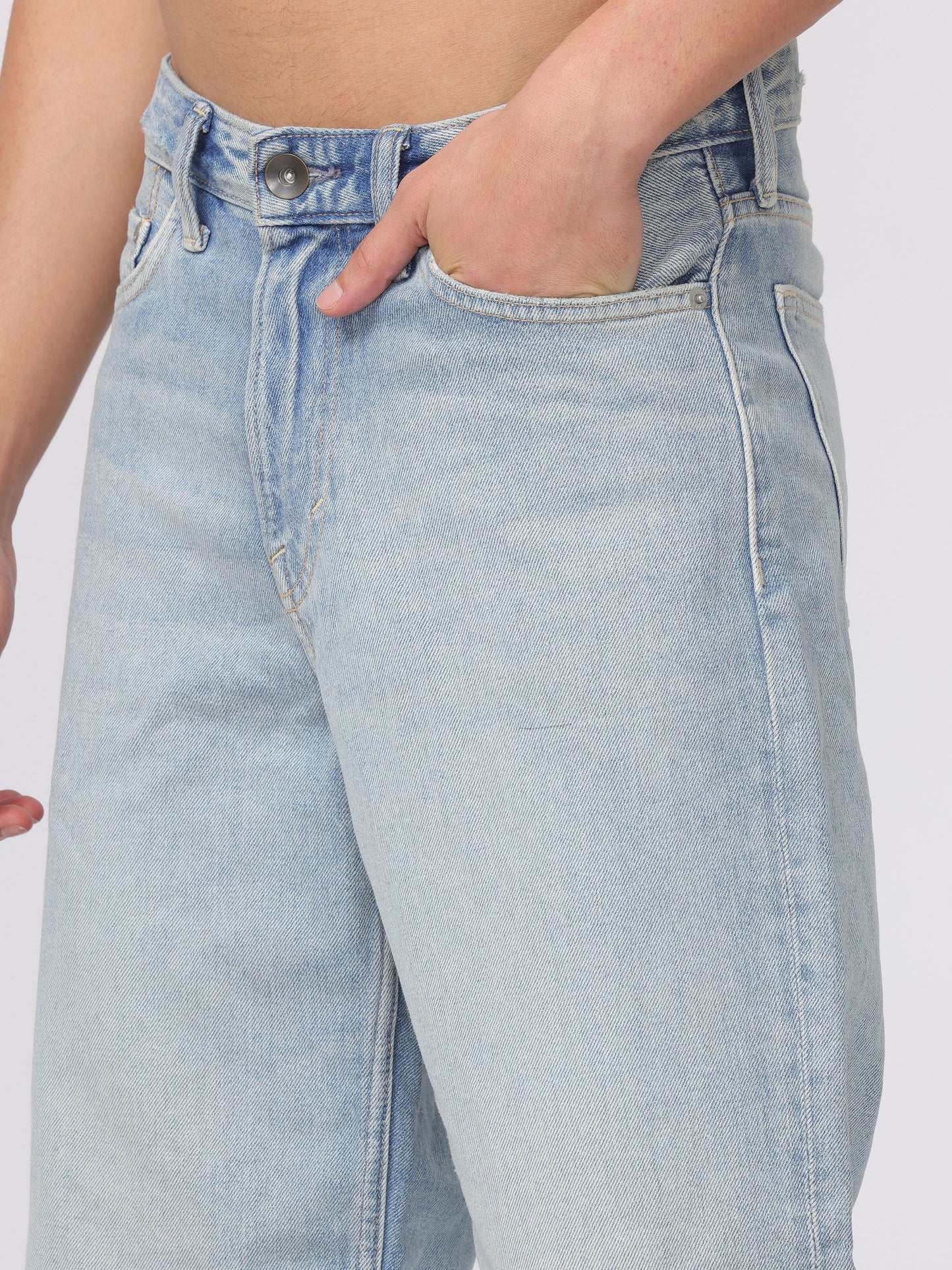 Men Blue Baggy Fit Jeans