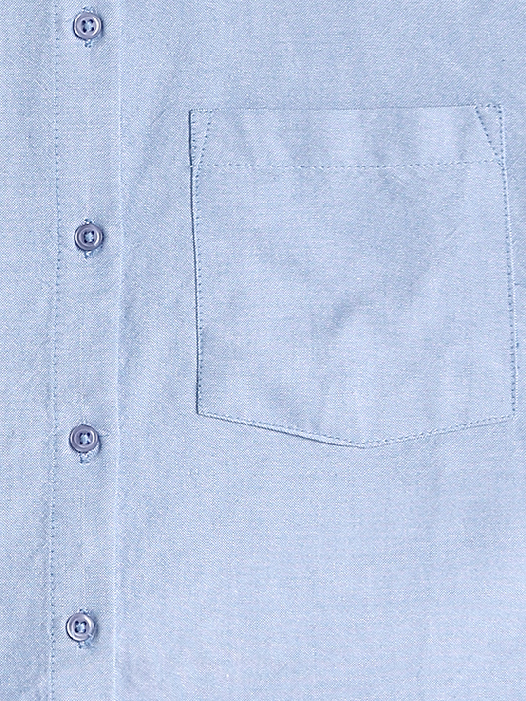 Women Light Blue Cropped Shirt