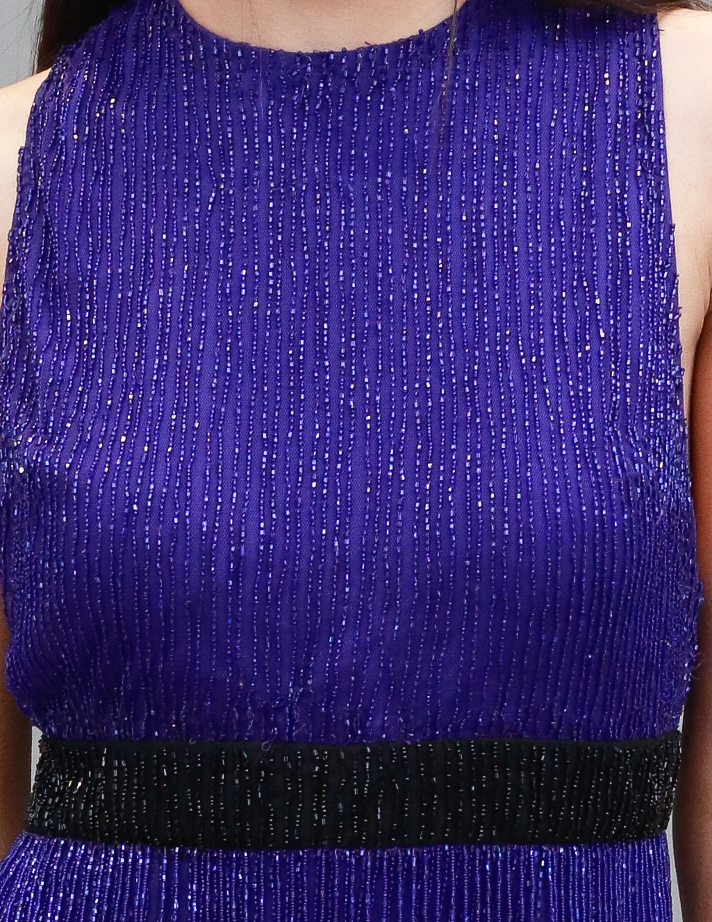 Women Royal Blue Sequin Fringe Dress