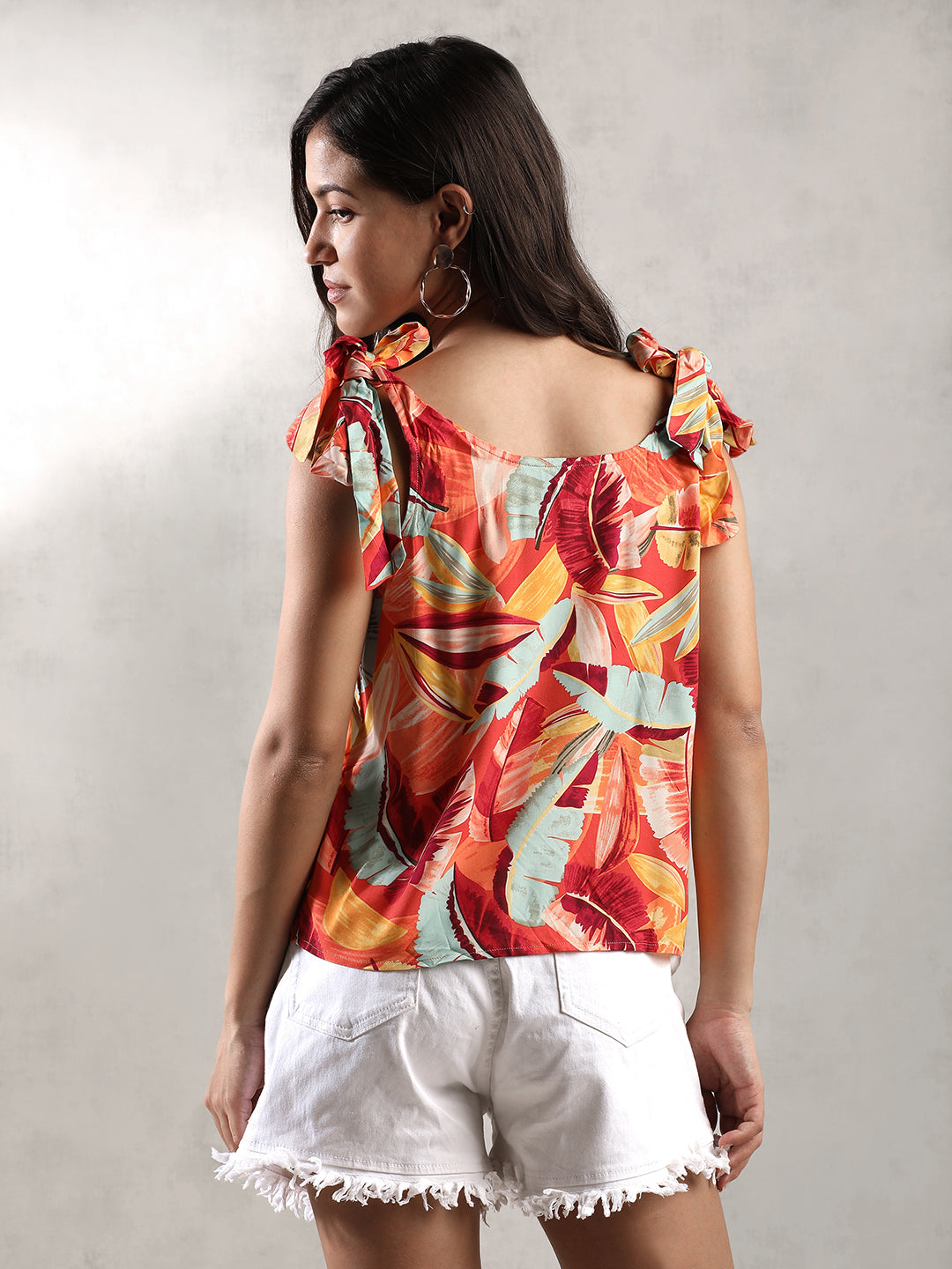 Women Orange Regular Fit Top