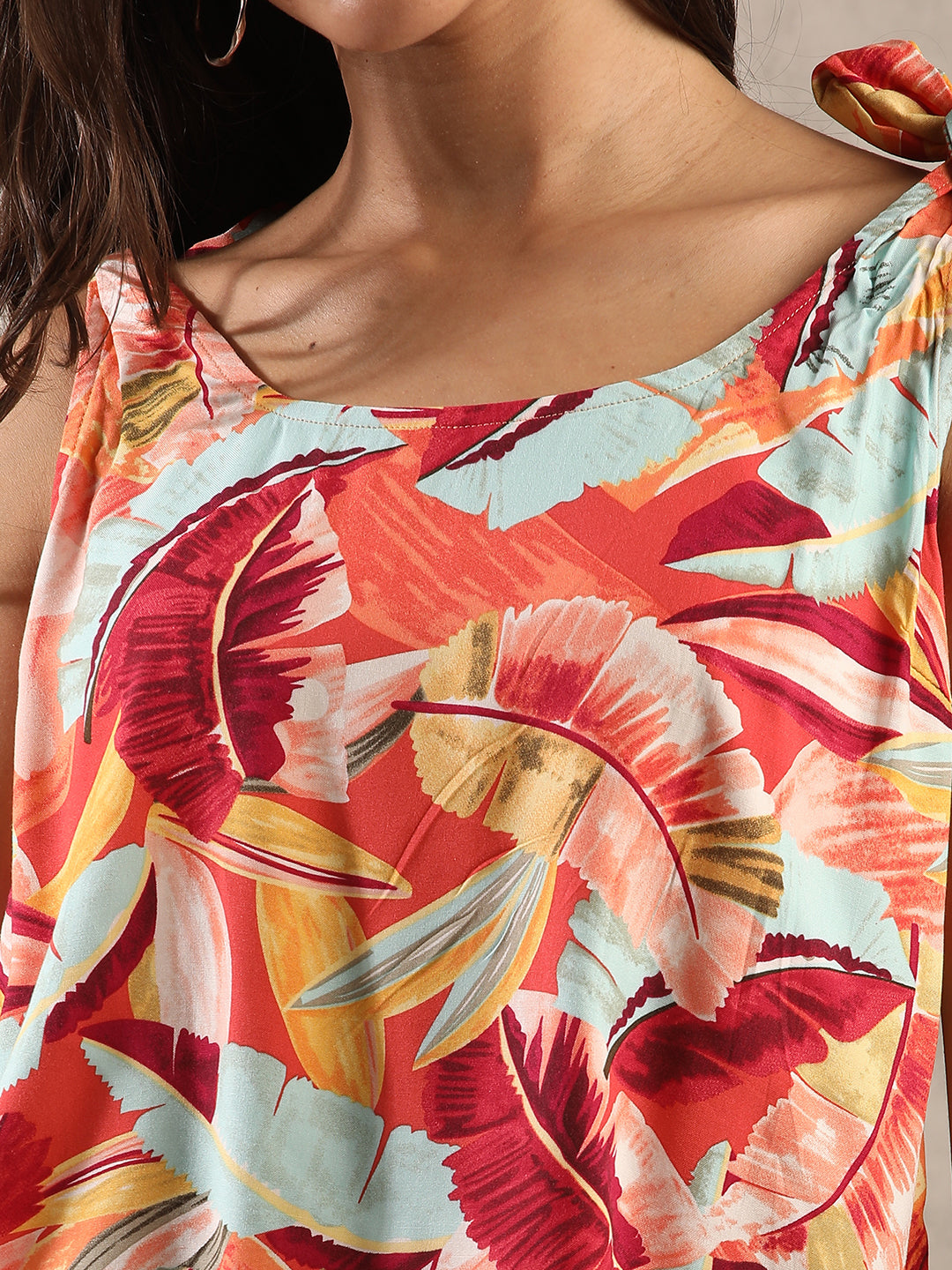 Women Orange Regular Fit Top