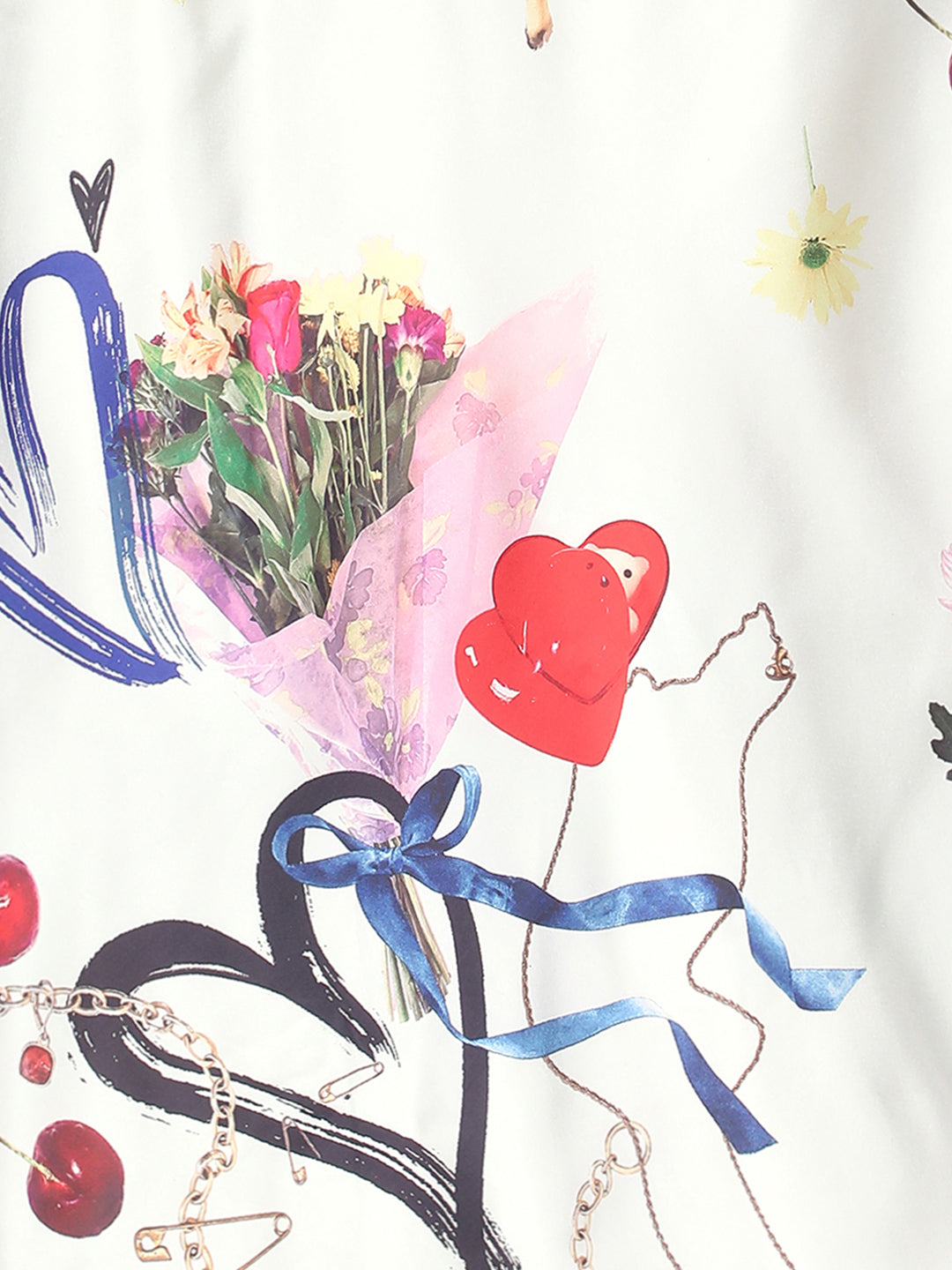 Women White Printed Maxi Dress