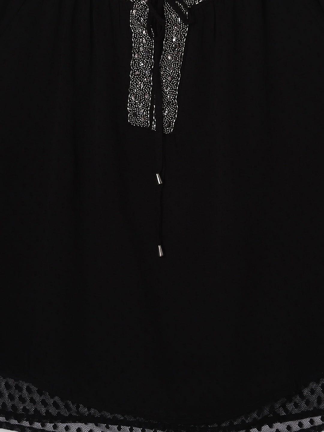 Women Black A-Line Top