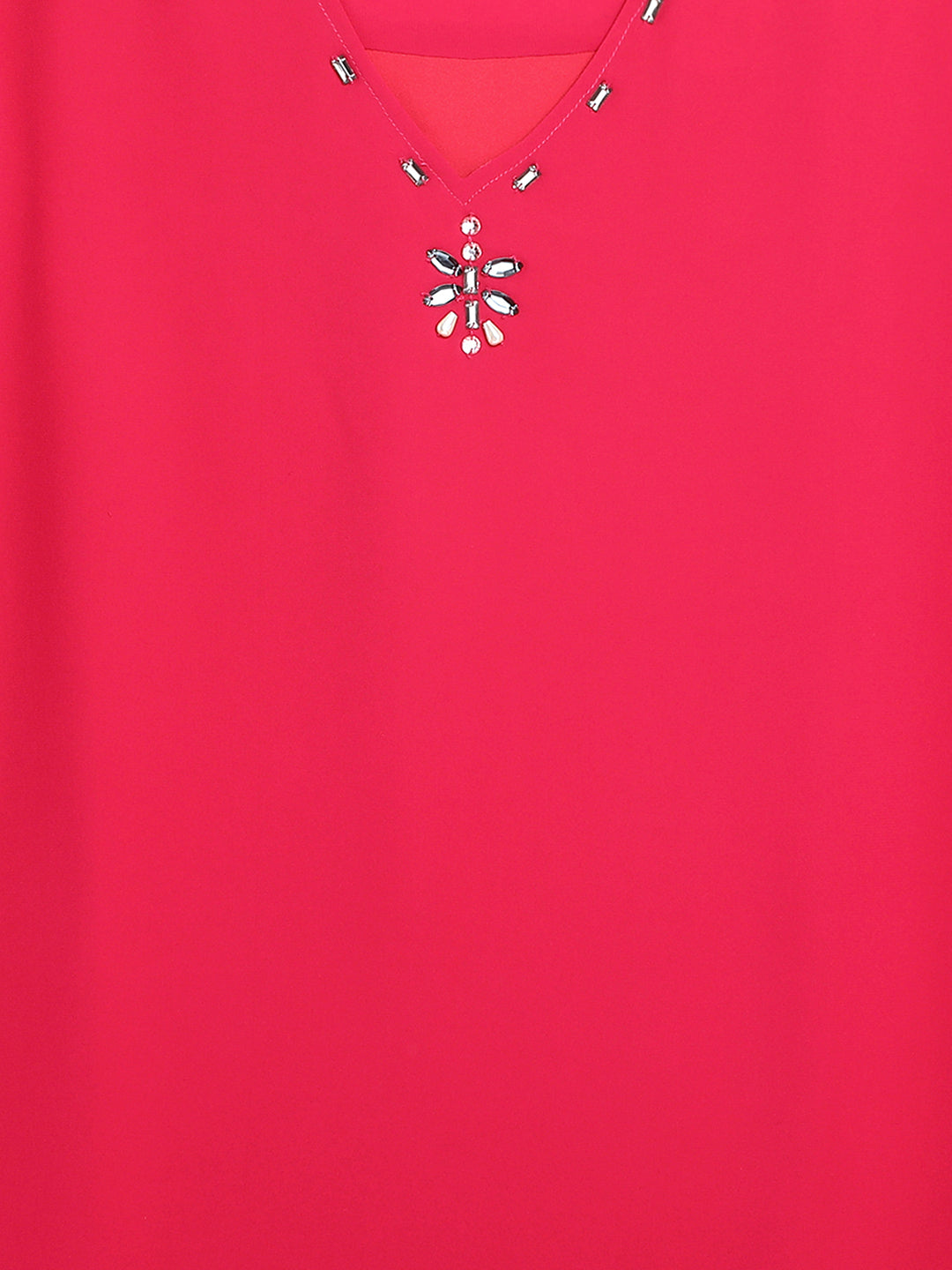 Women Pink A-Line Bell Sleeve Top
