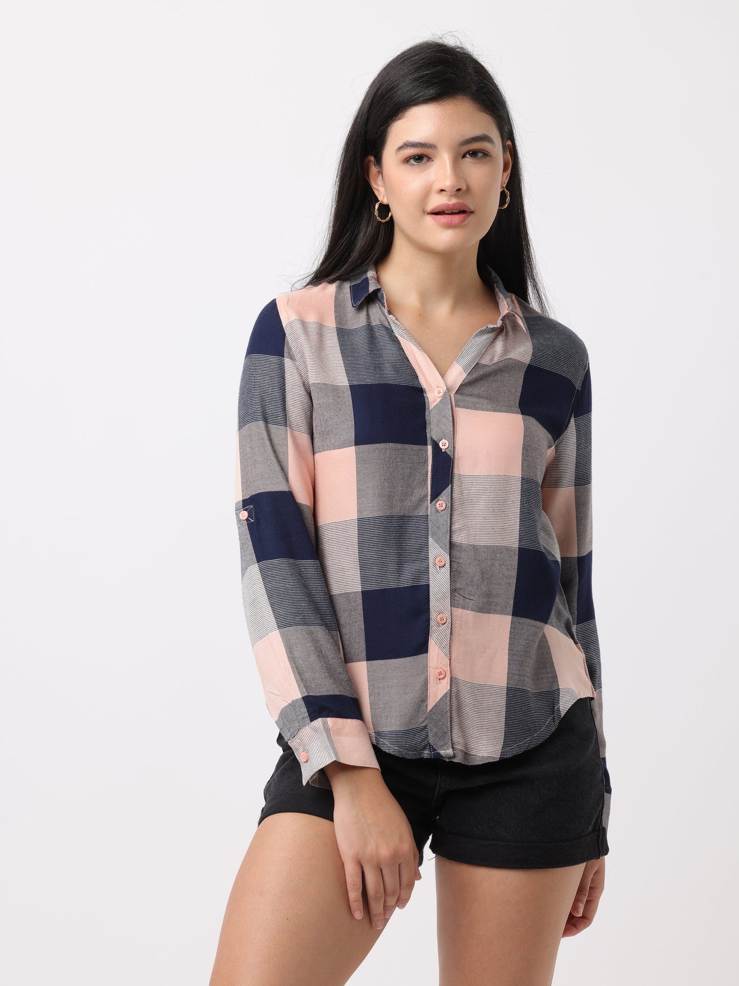 Women Multi Regular Fit Checked Shirt