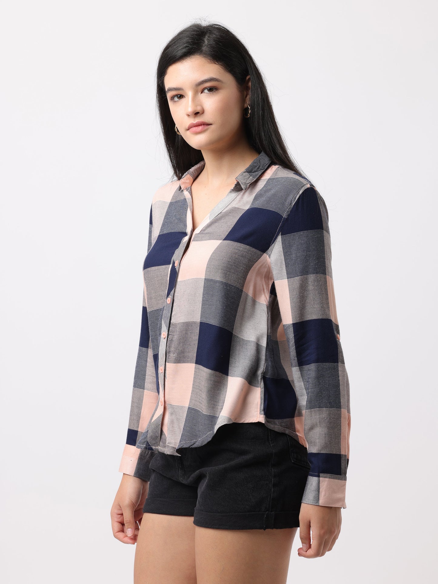 Women Multi Regular Fit Checked Shirt