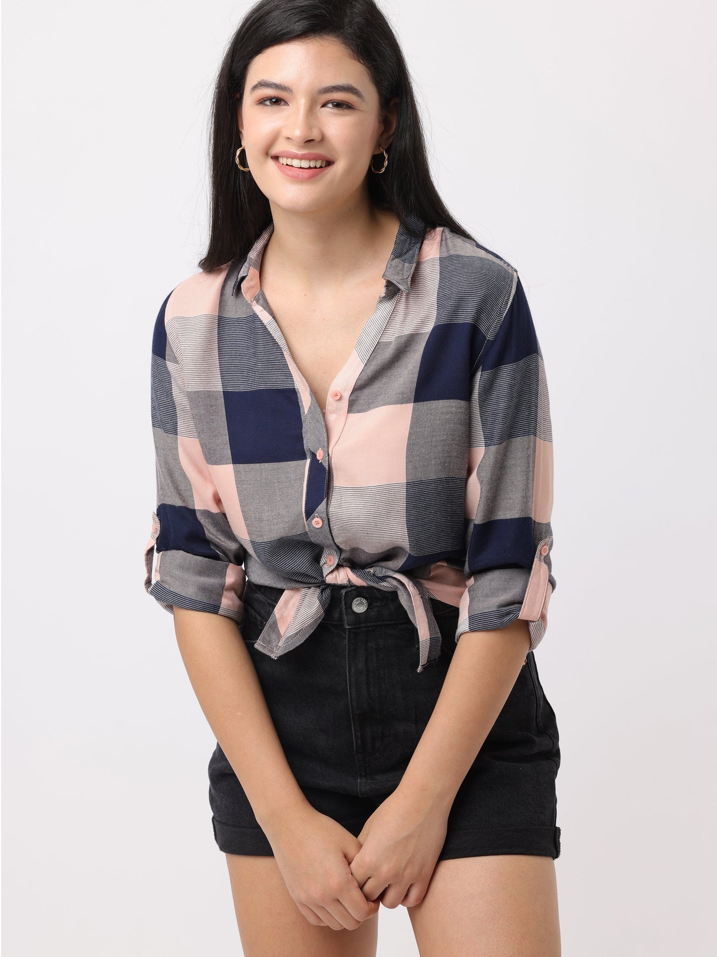 Women Multi Regular Fit Checked Shirt