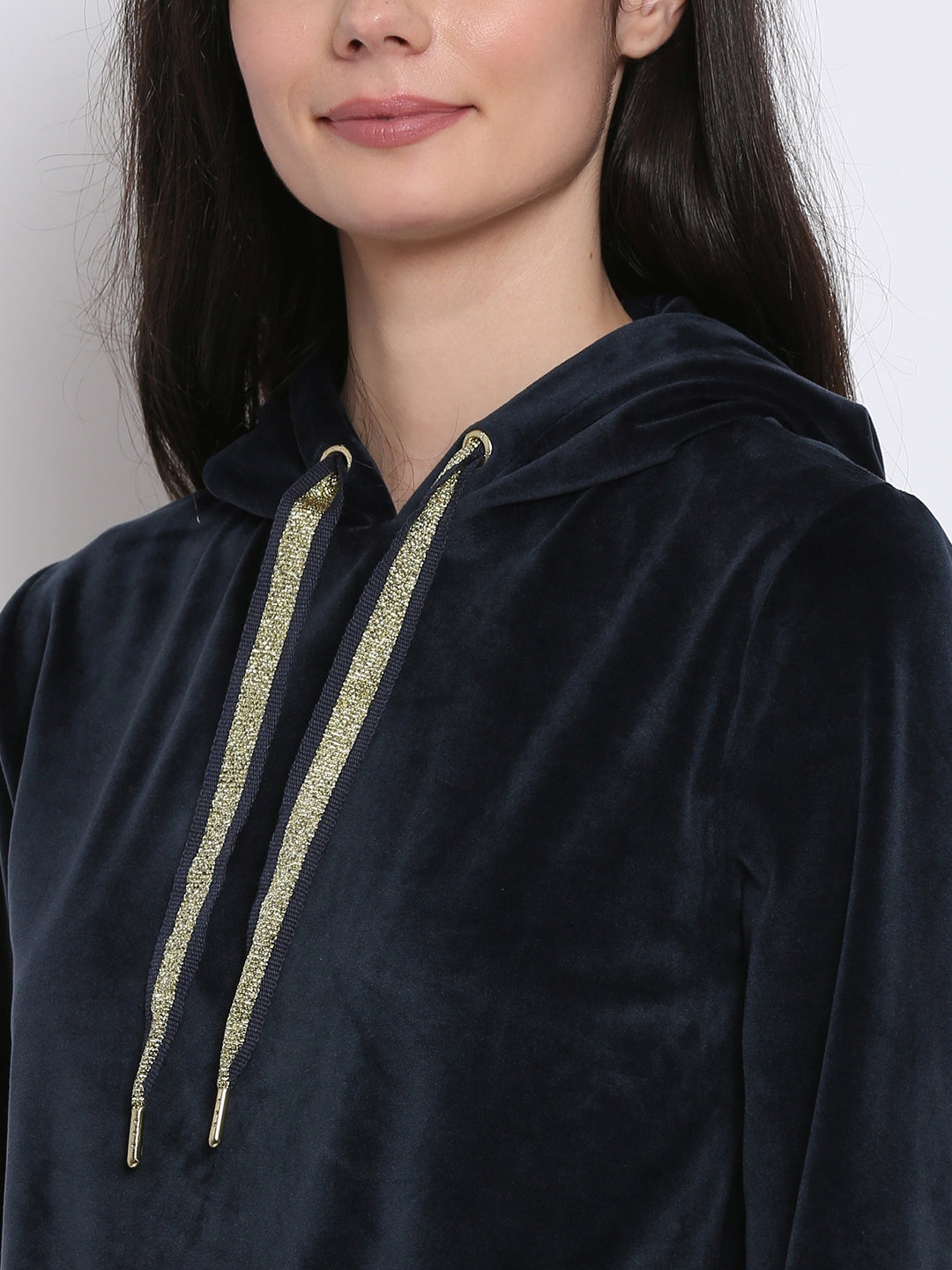 Women Navy Hoodie