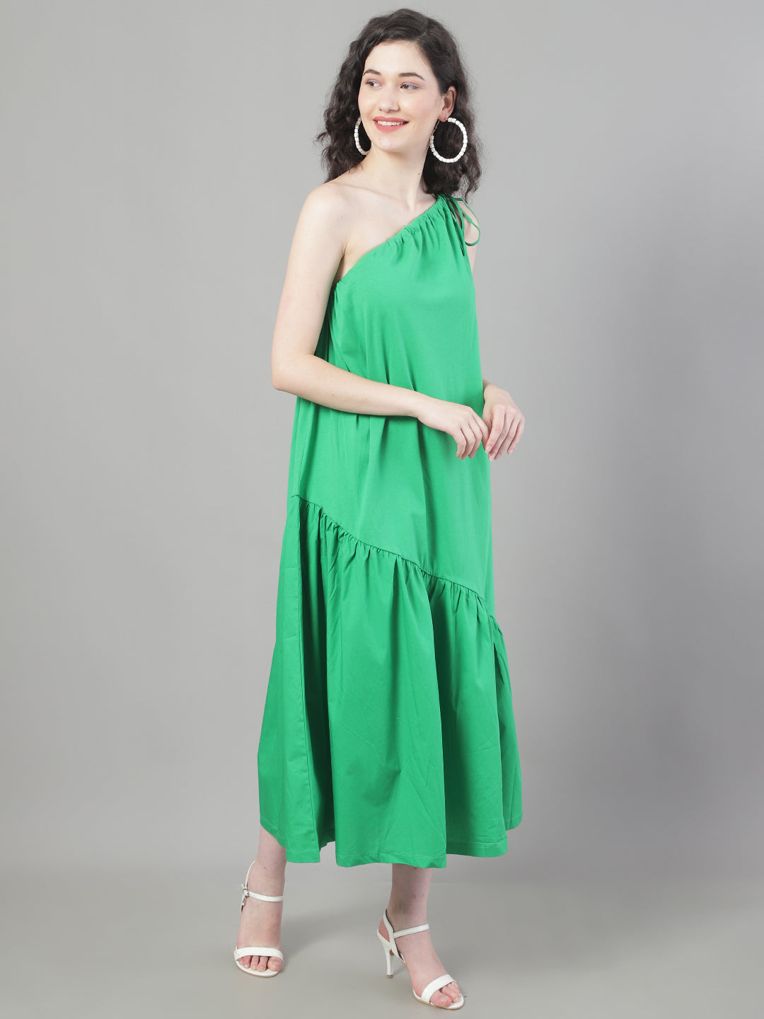 Women One Shoulder Dress
