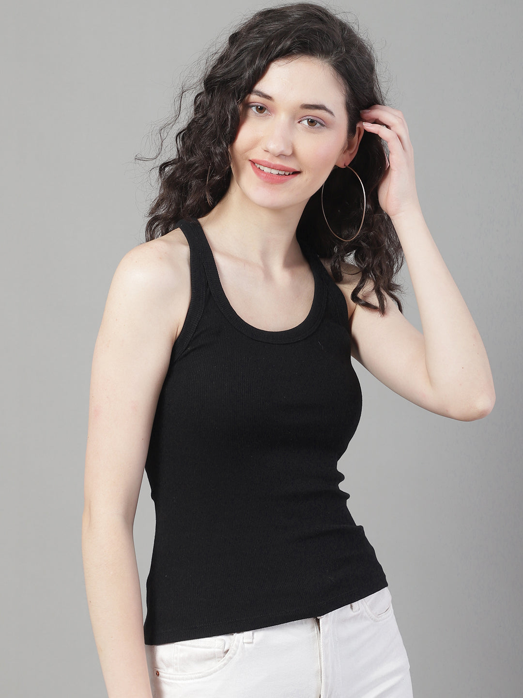 Women Black Cami & Tank Set