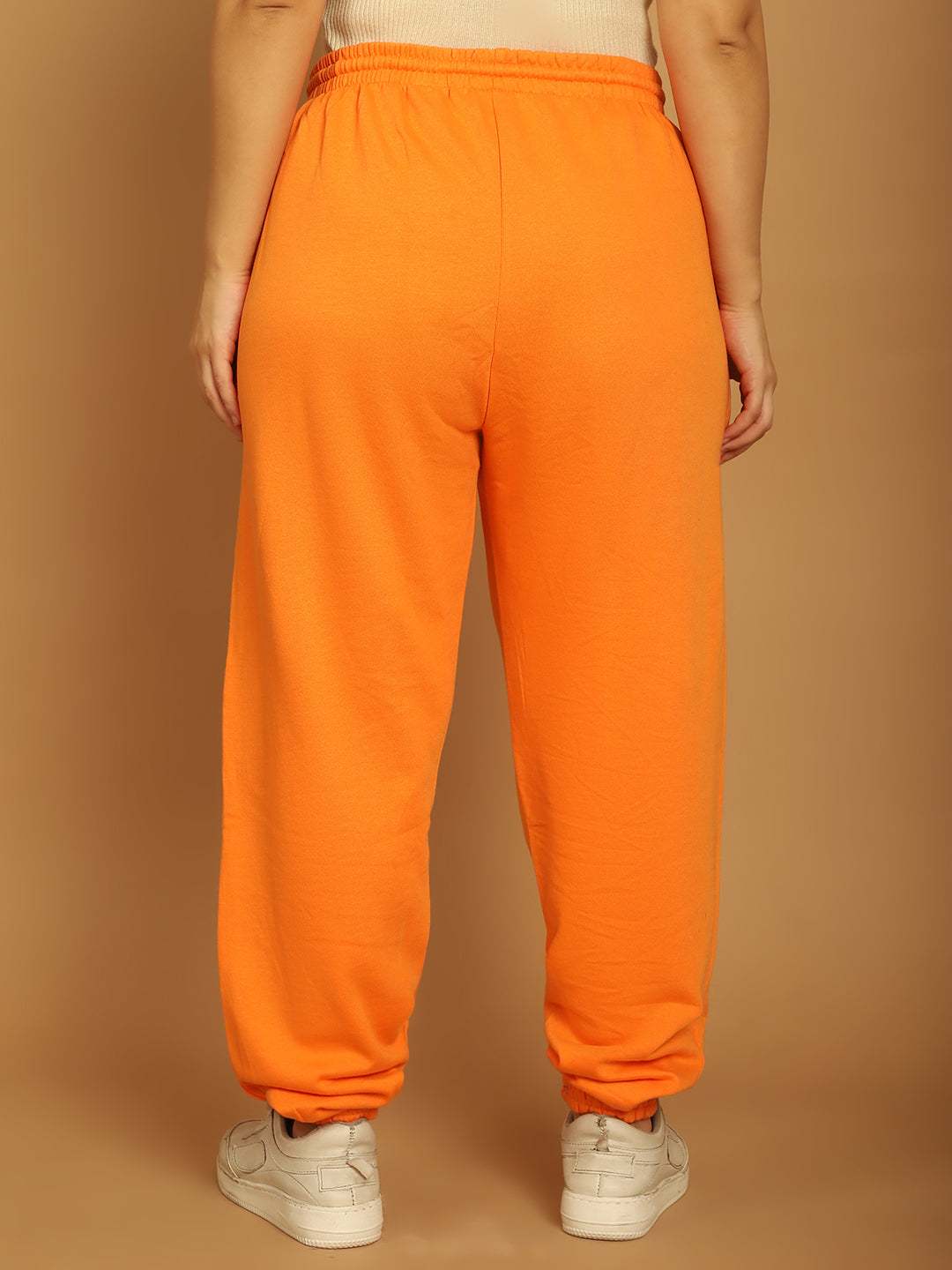 Women Orange Jogger Pants