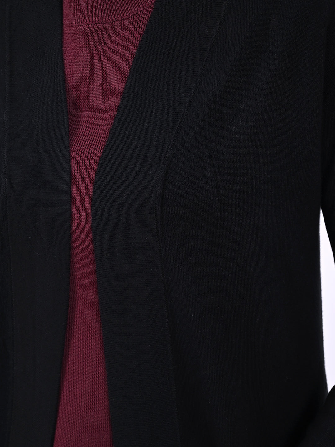 Women Black Open Shrug