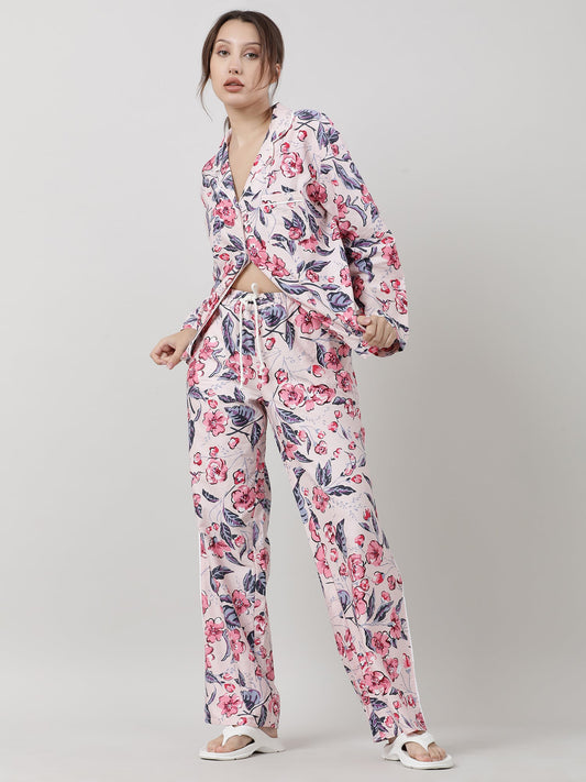 Women Floral Sleepwear Pants