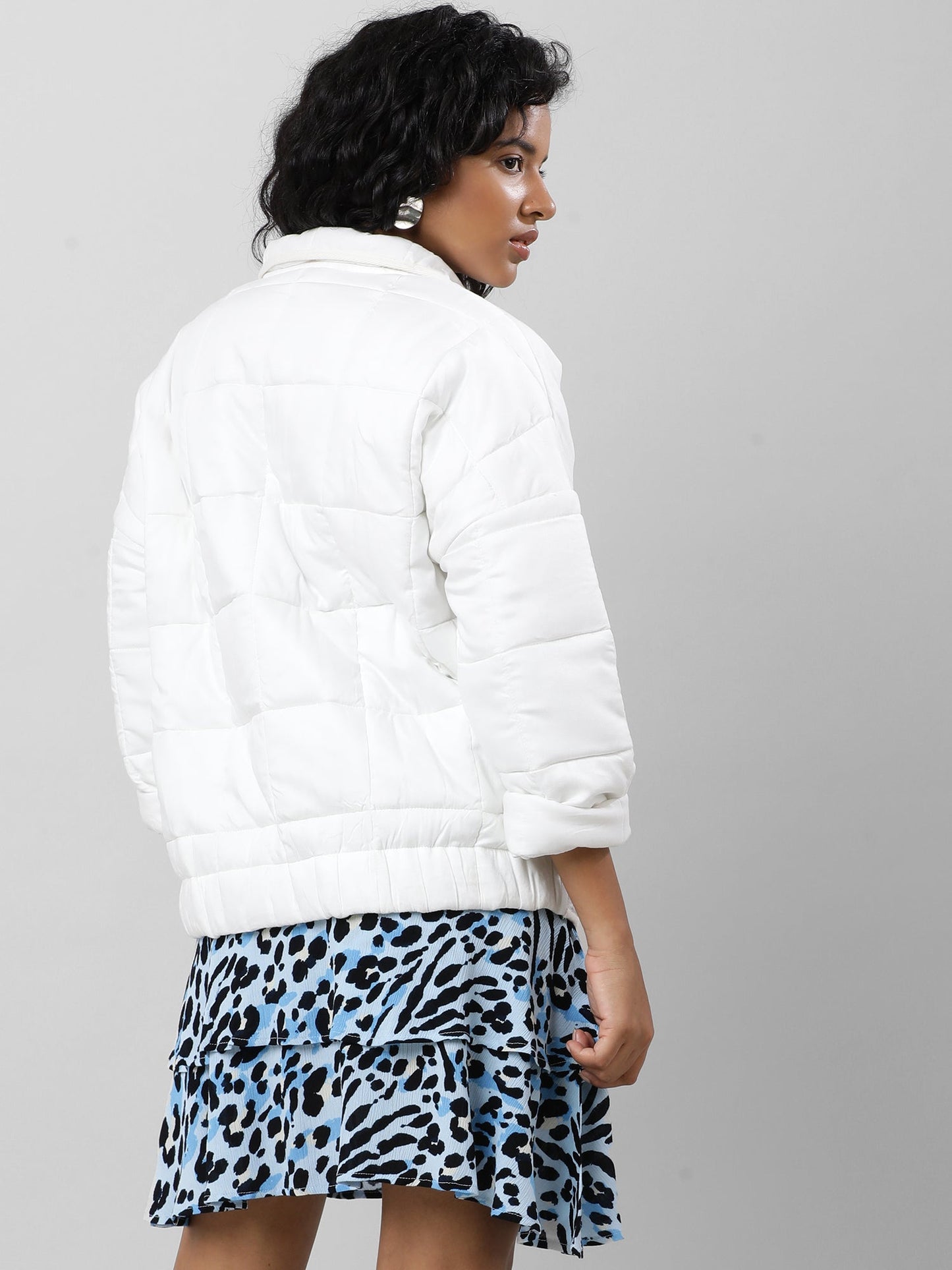 Women White Oversize Jacket