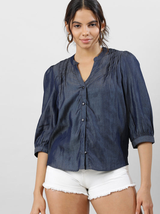 Women Navy Worldwide Elegance Top