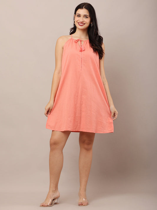 Women Pink A-Line Dress