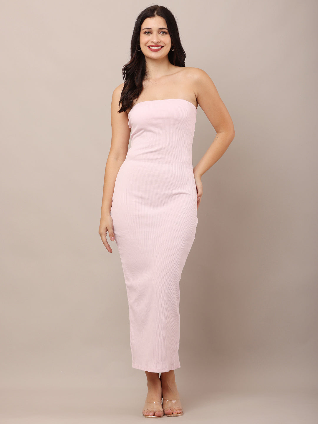 Women Pink Tube Dress