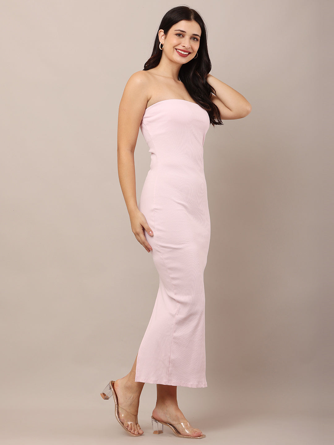 Women White Tube Dress
