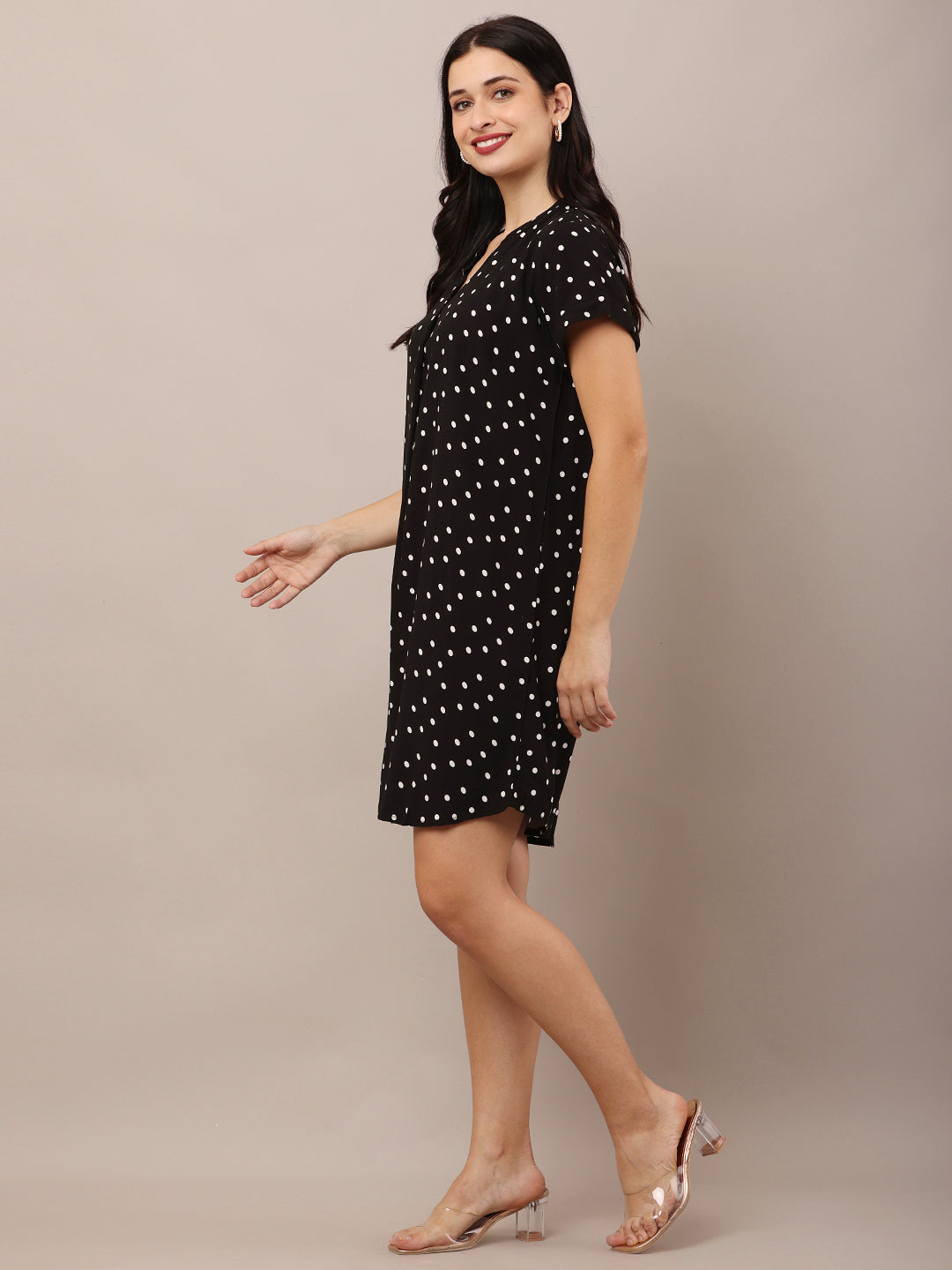 Women Black Shift Dress