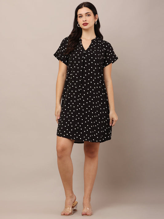 Women Black Shift Dress