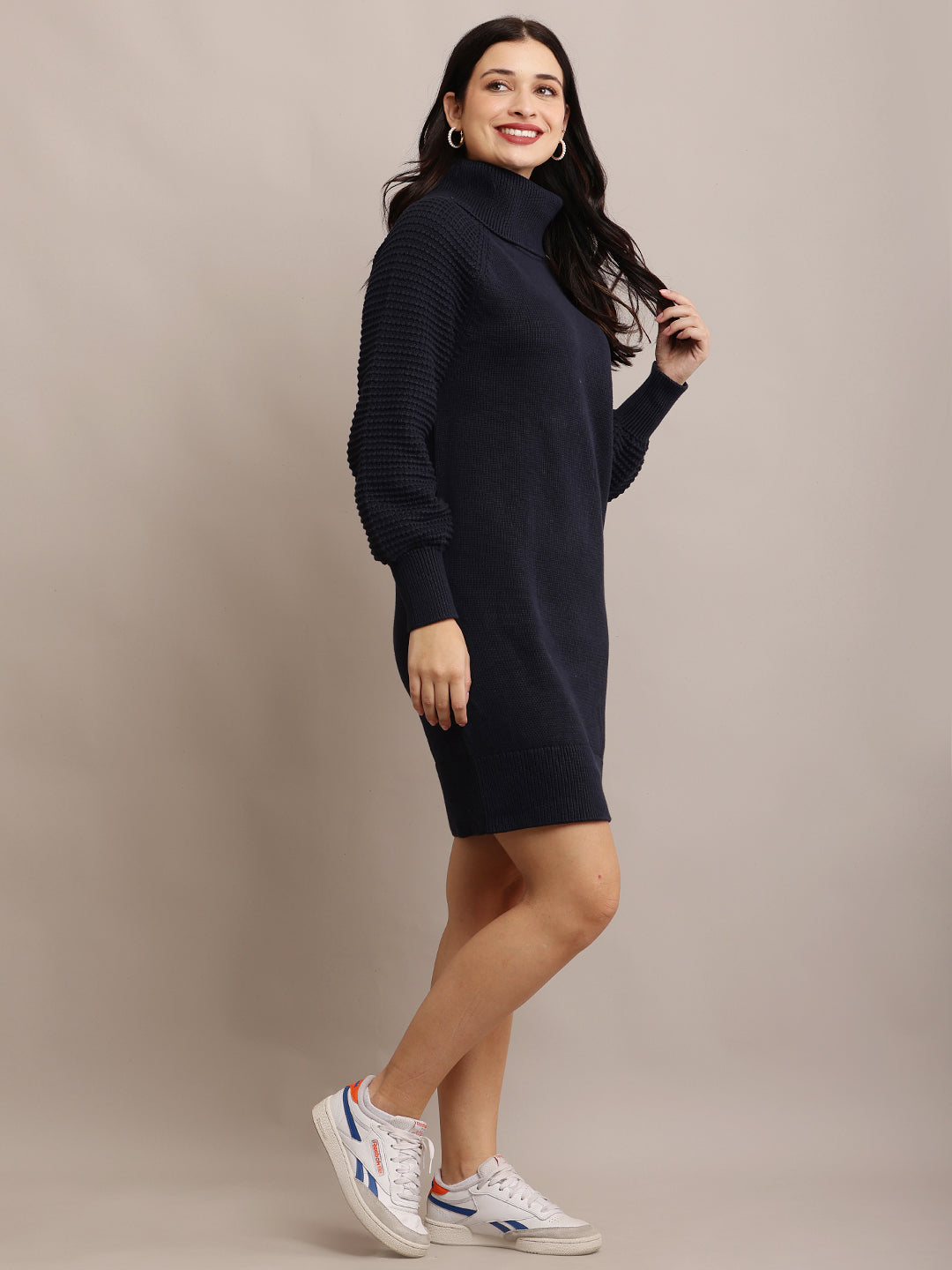 Women Dark Blue Straight Dress