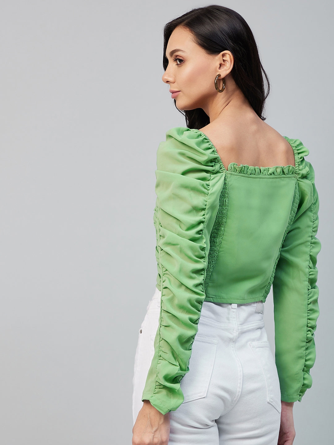 Women Mint Green Regular Top