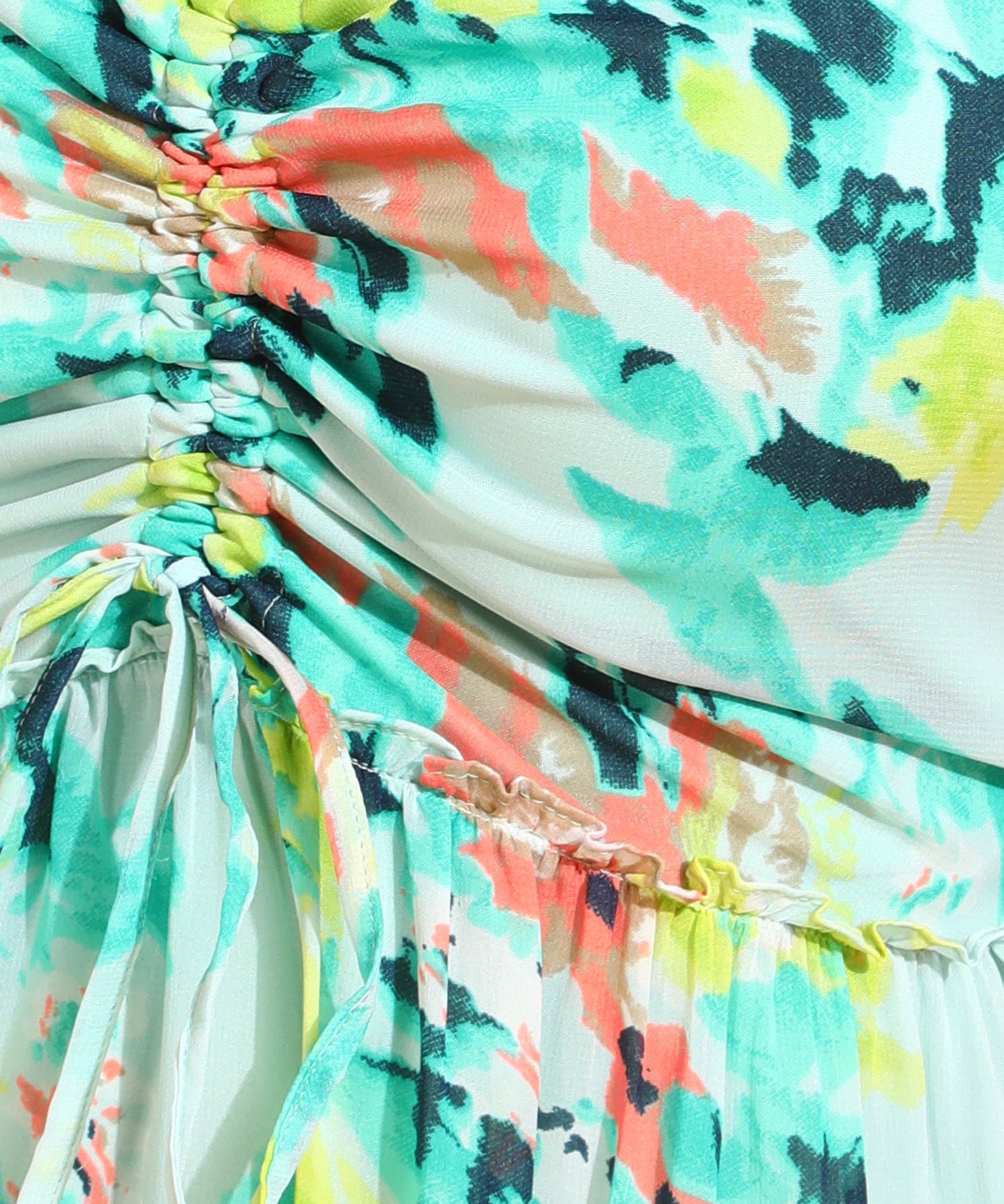 Multi Knee Length Floral Dress