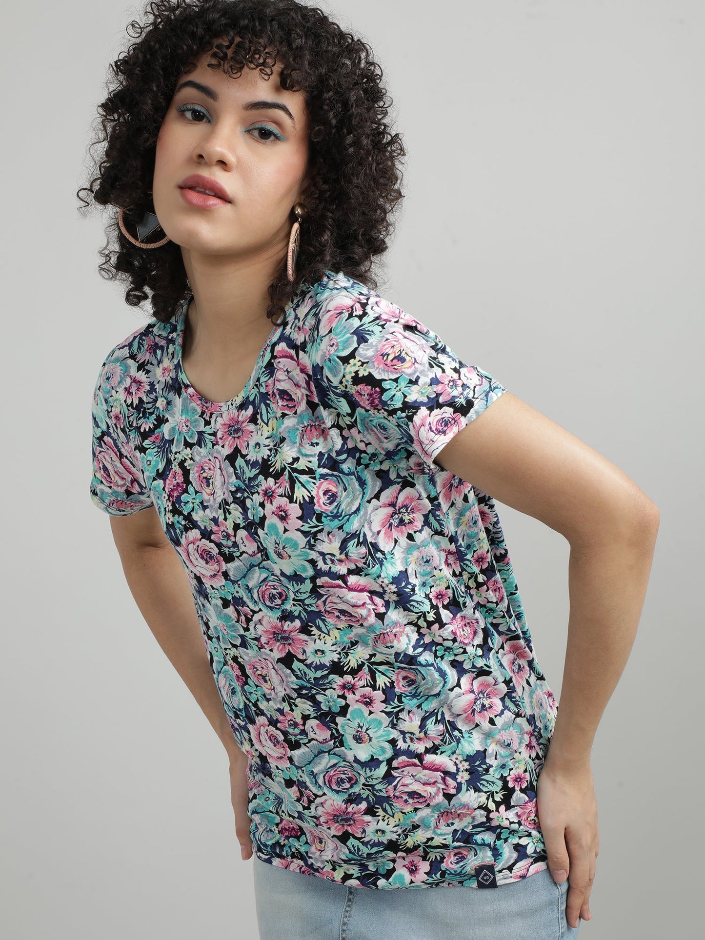 Women Printed  Short Sleeves T shirt