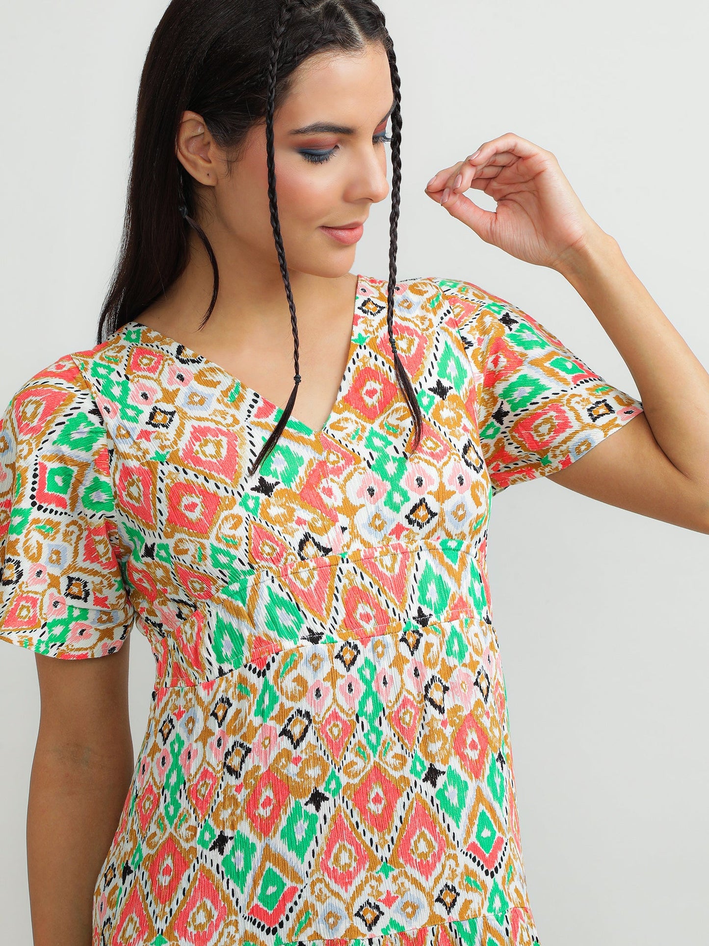 Women Viscose Vibrant Dress