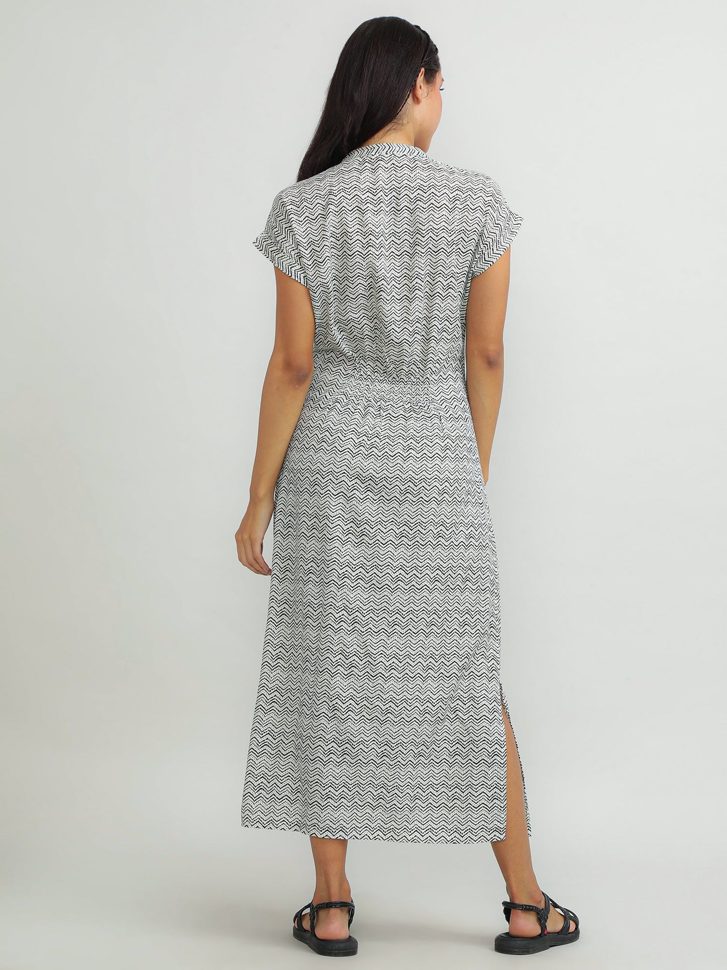 Women Viscose White Easy Dress