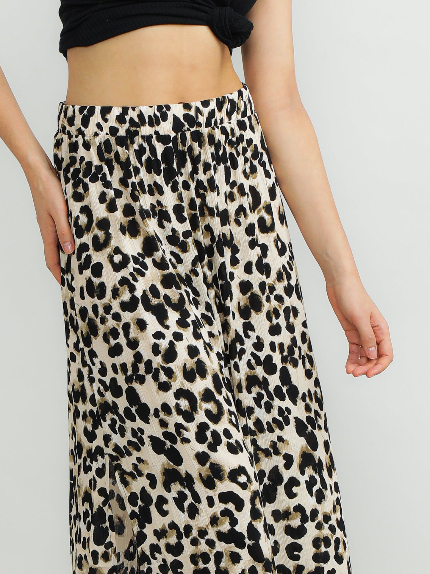 Women Viscose Black Party Skirt