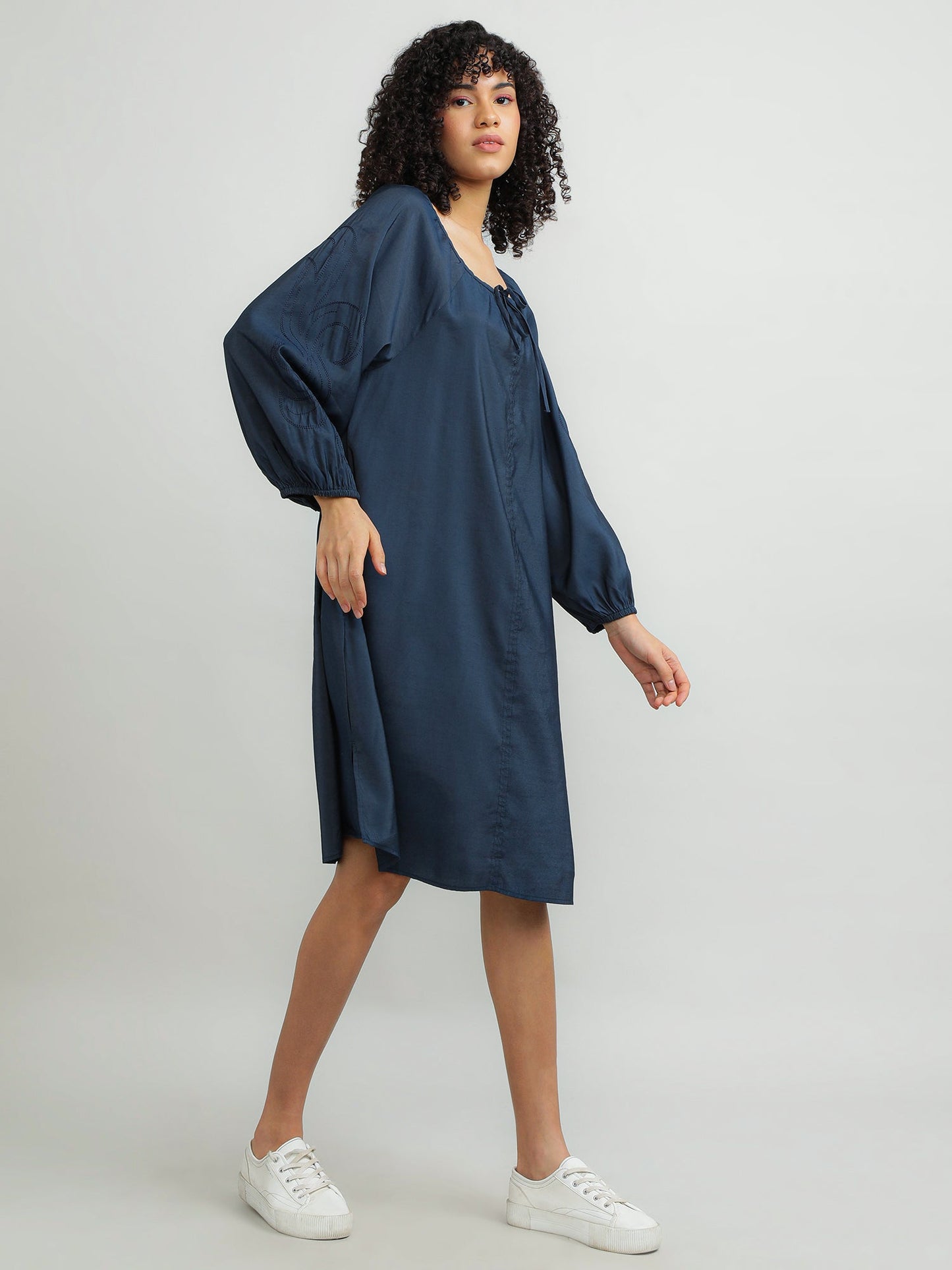Women Modal Navy Dress