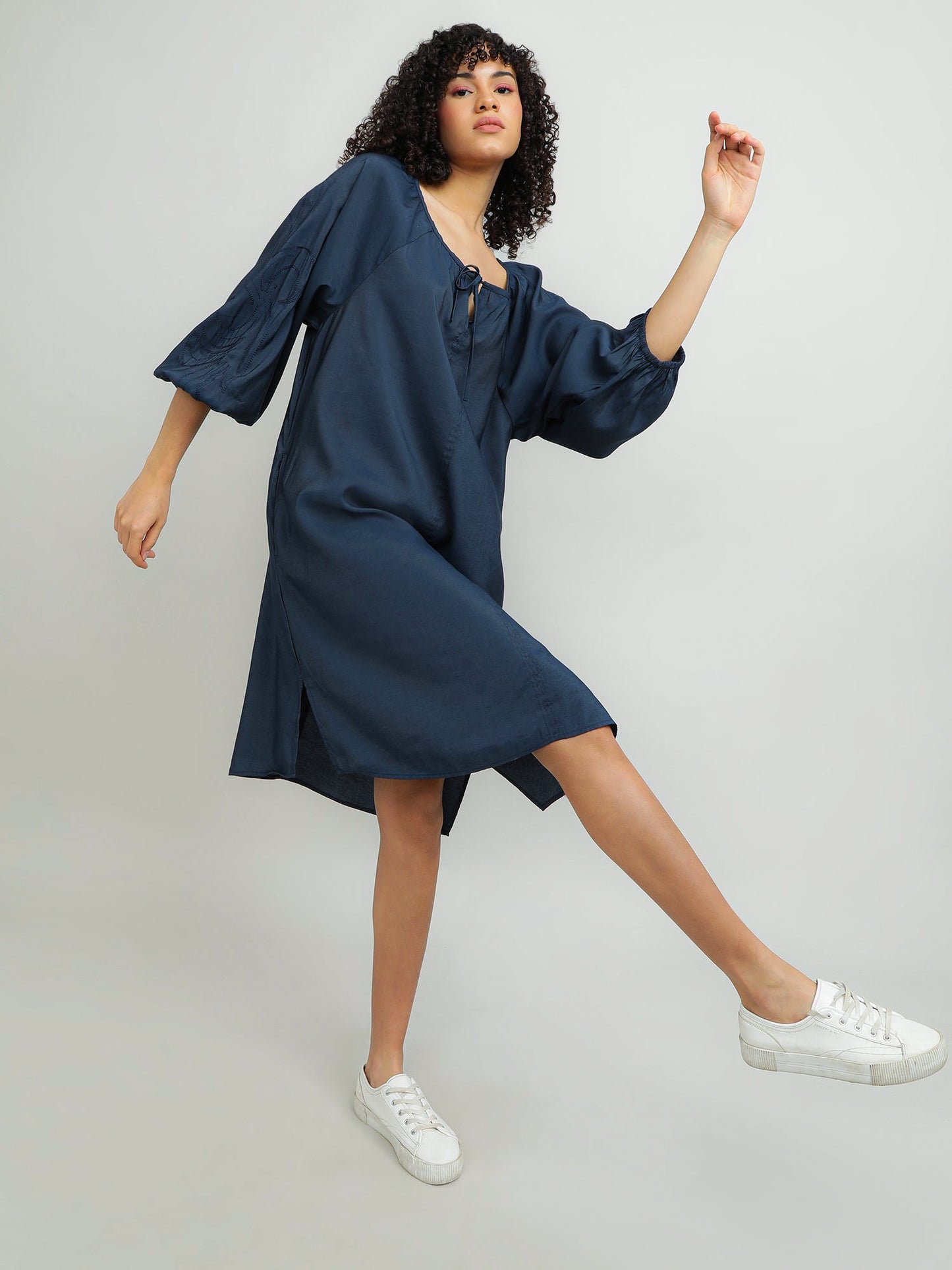 Women Modal Navy Dress