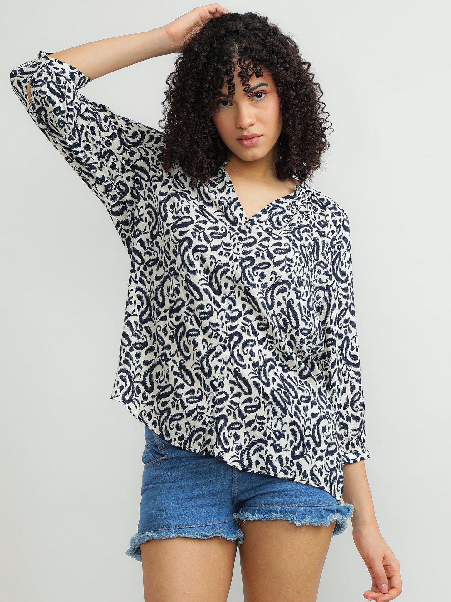 Women Viscose Black Versatile Top