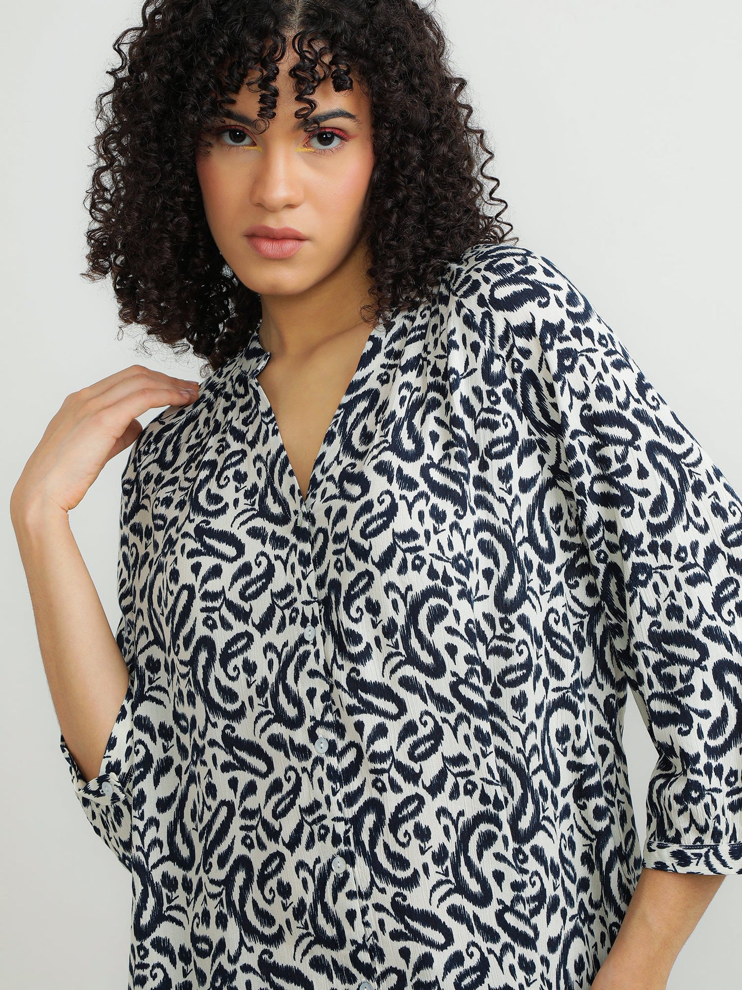 Women Viscose Black Versatile Top