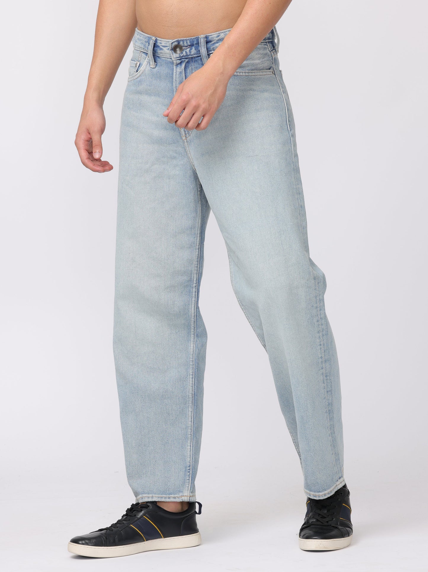Men Blue Baggy Fit Jeans