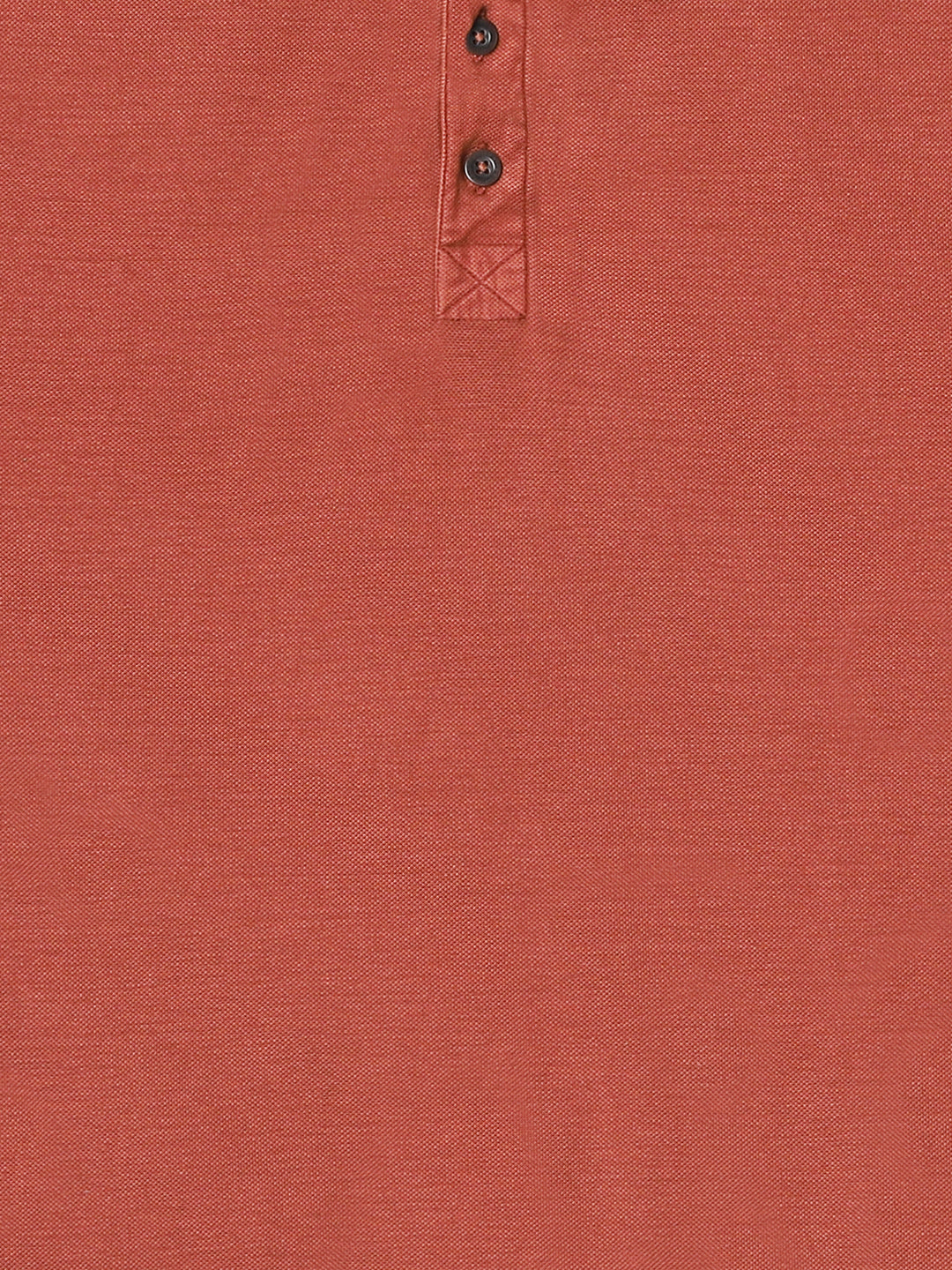 Men Rusty Orange Drop Shoulder Oversize Polo T-Shirt