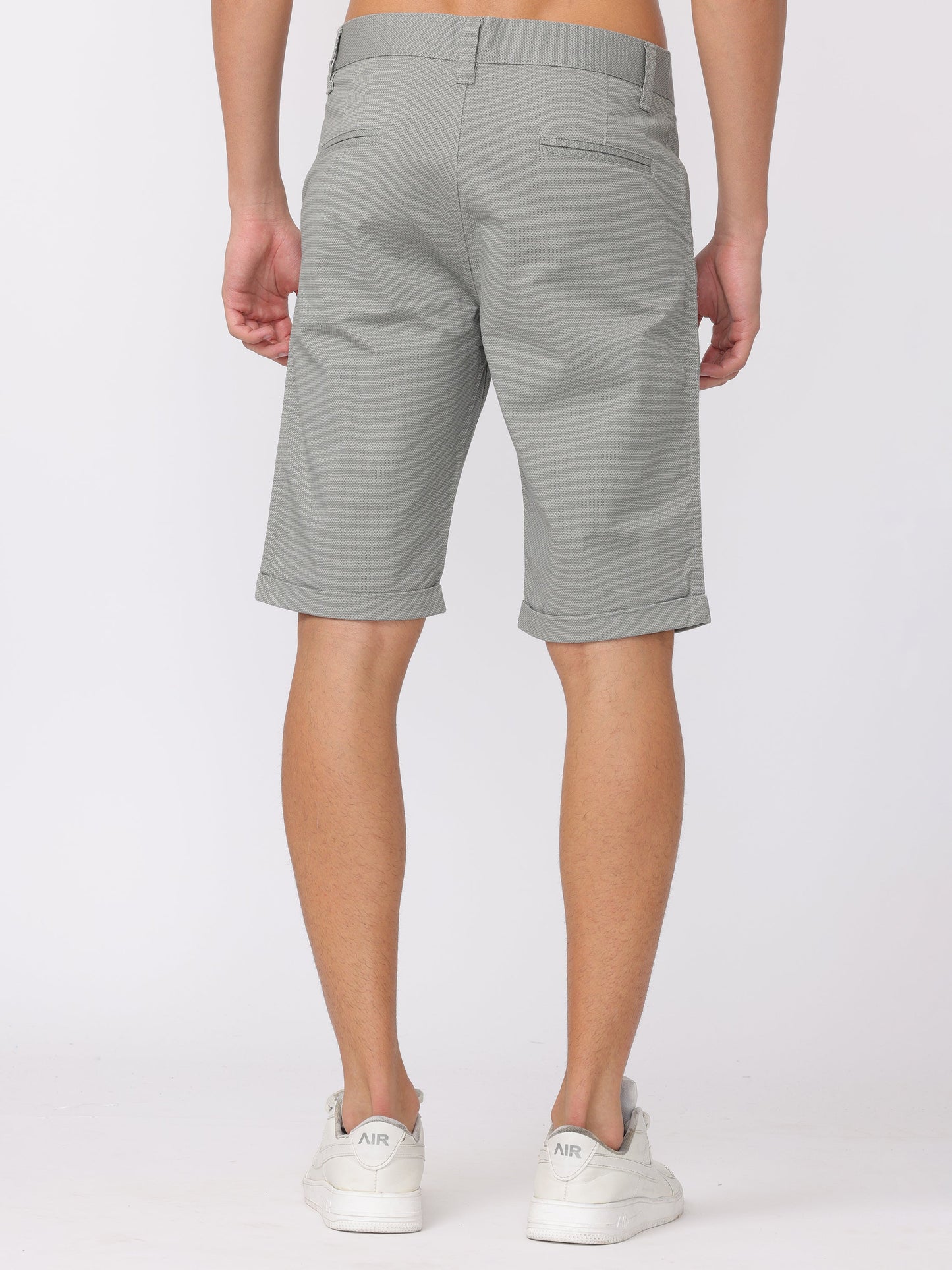 Men Grey Regular Fit Shorts