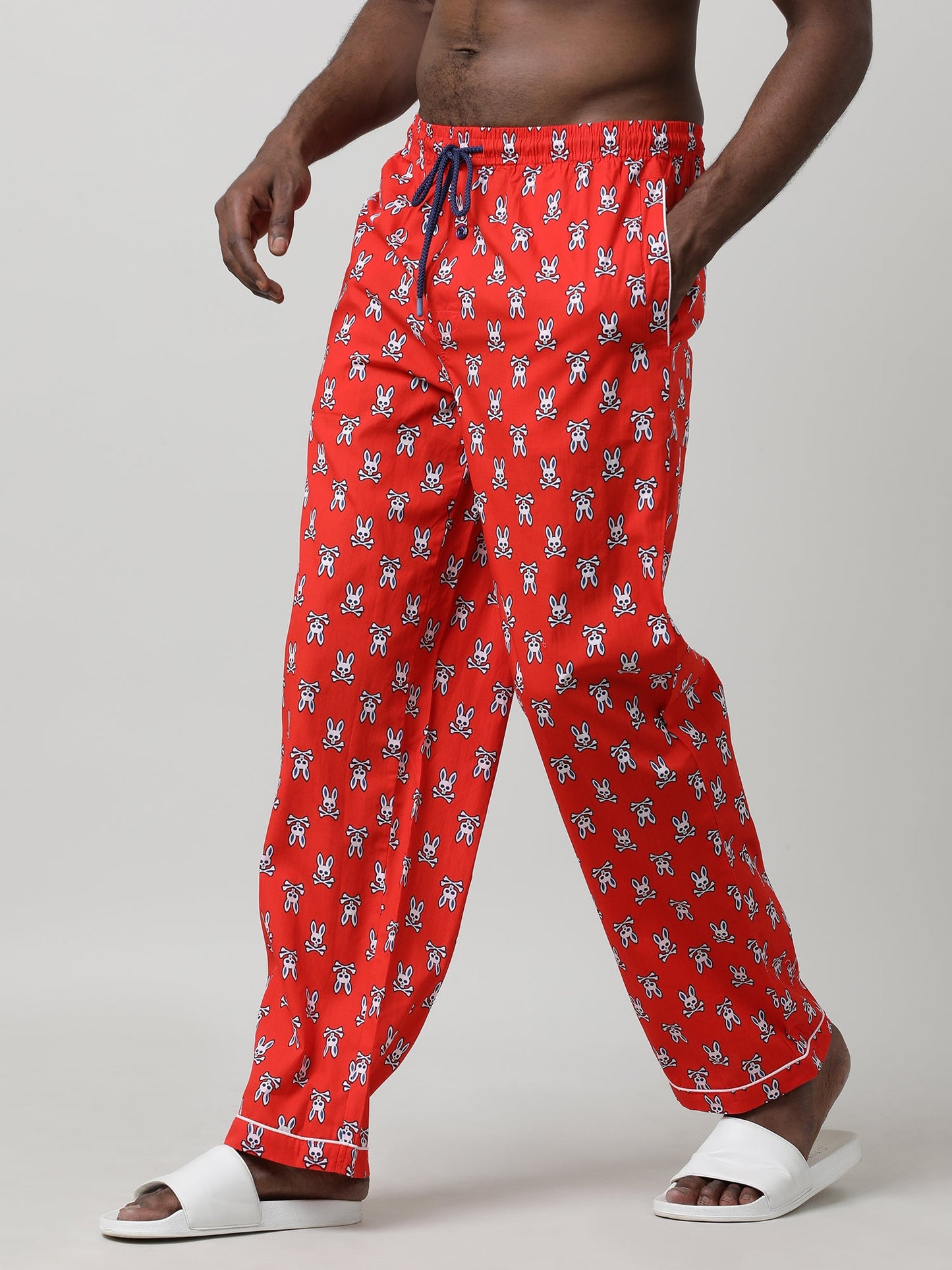 Orange Cotton Louge Pants