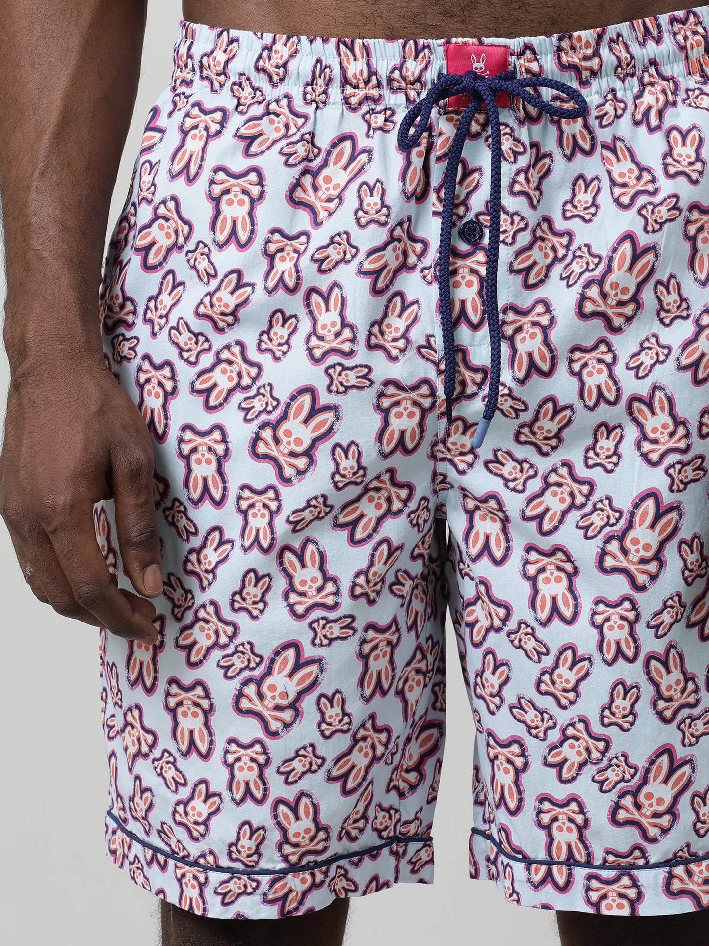 Printed Comfort Fit Cotton Knee Length Shorts