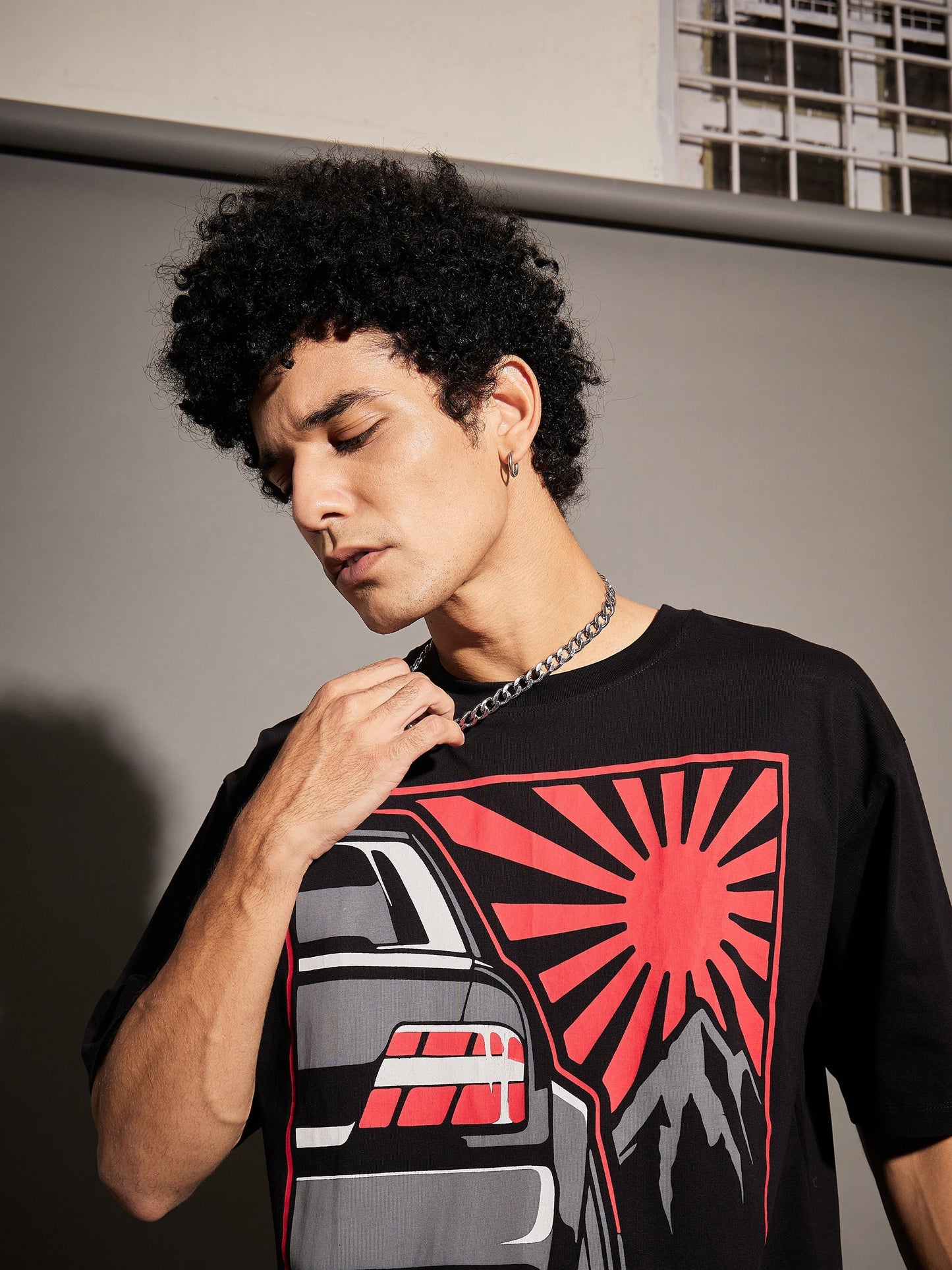 Unisex Black Stance Oversized T-Shirt